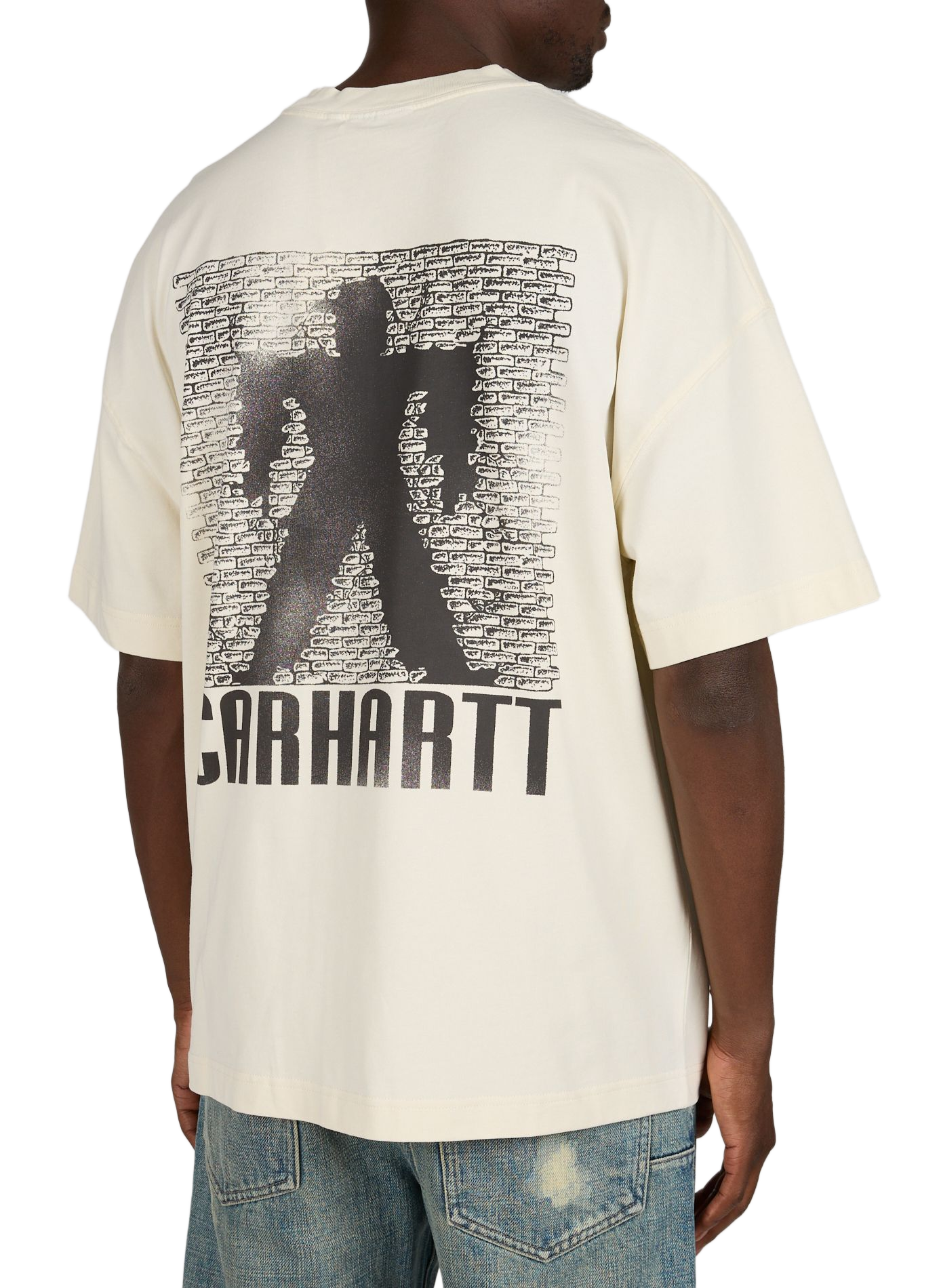 Bedrucktes Baumwoll-T-Shirt CARHARTT WIP Beige