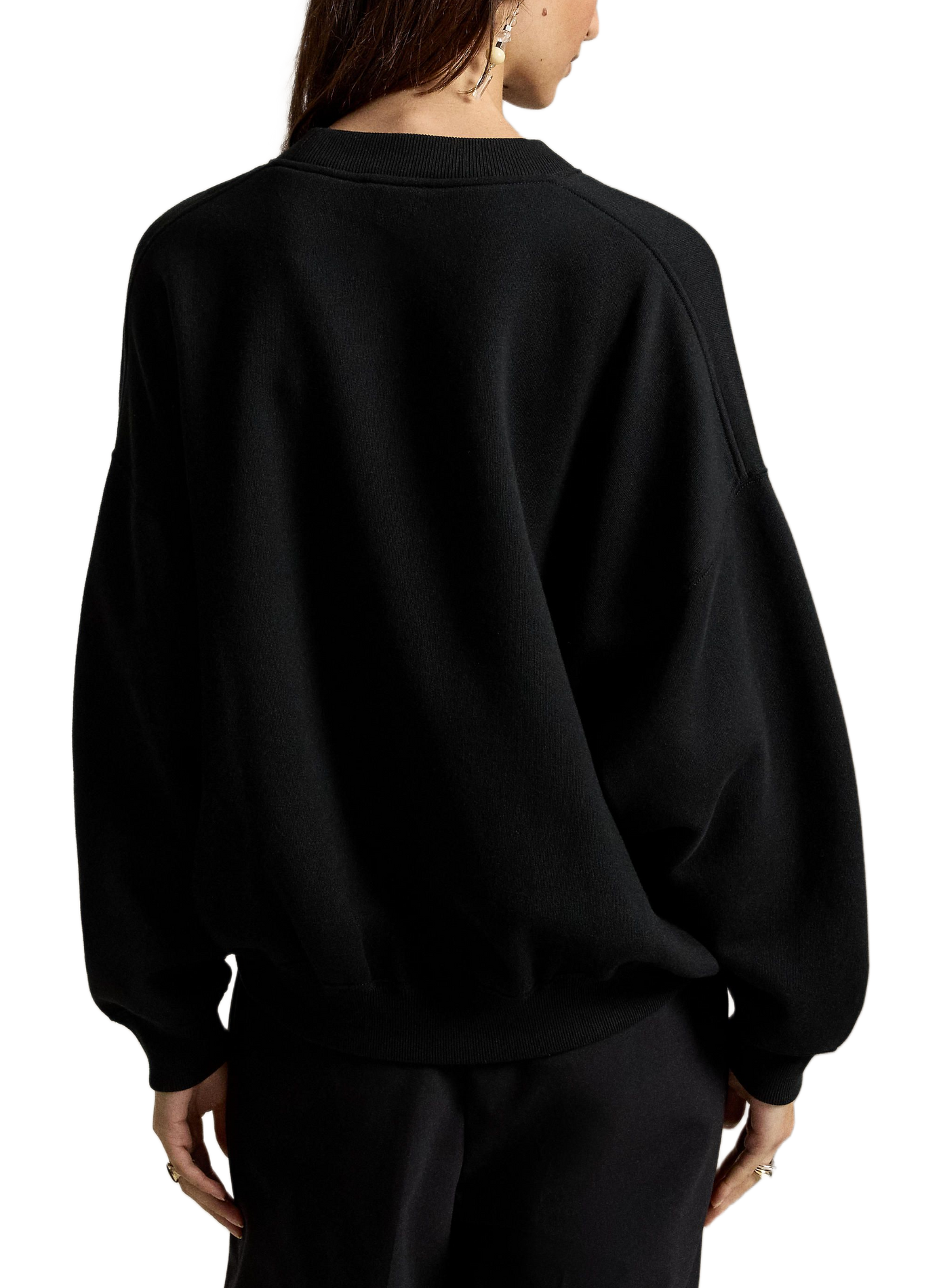 Loose-Fitting Embroidered Sweatshirt POLO RALPH LAUREN Black