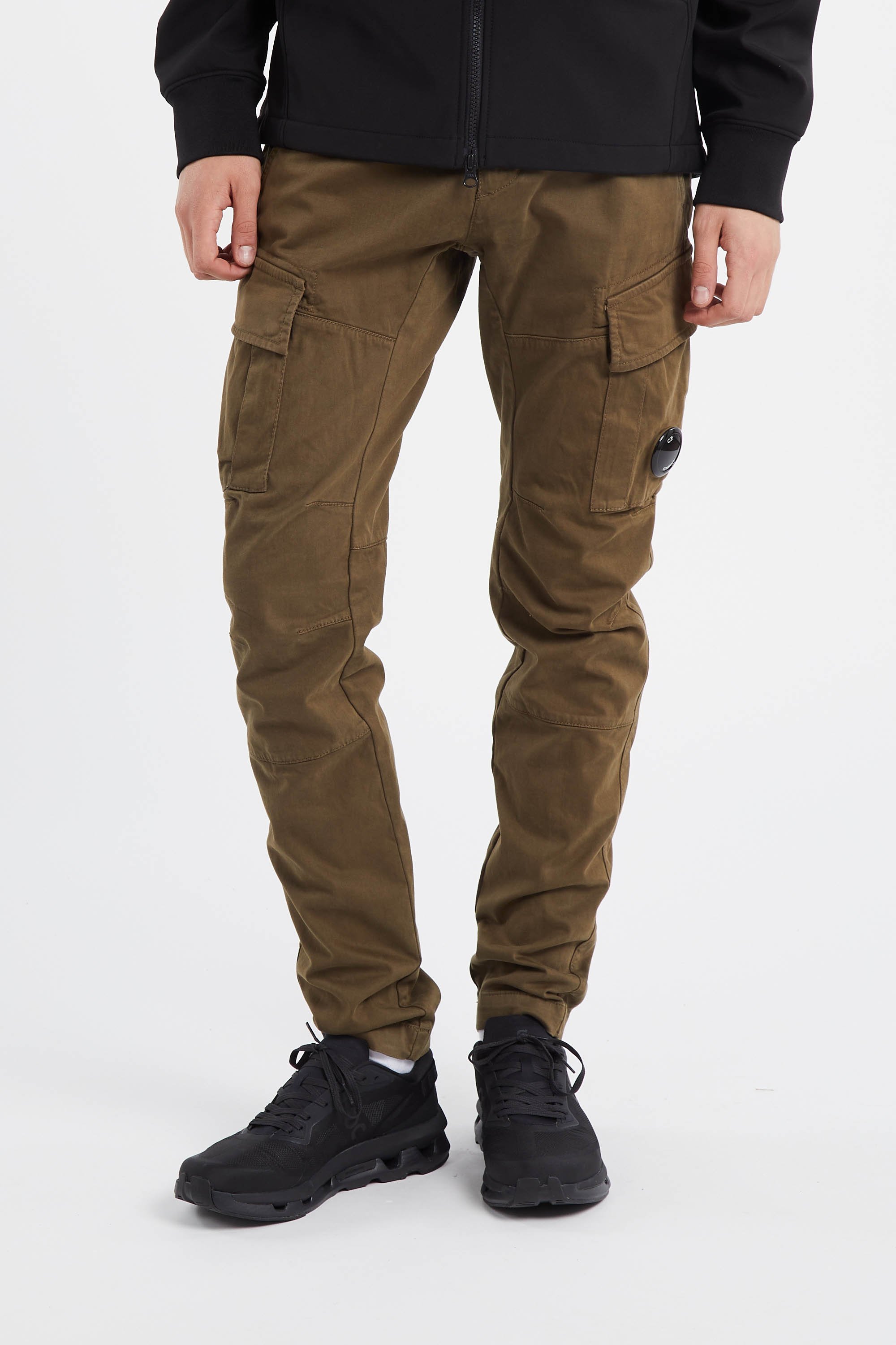 Cargo cargo pant in stretch satin CP COMPANY Vert