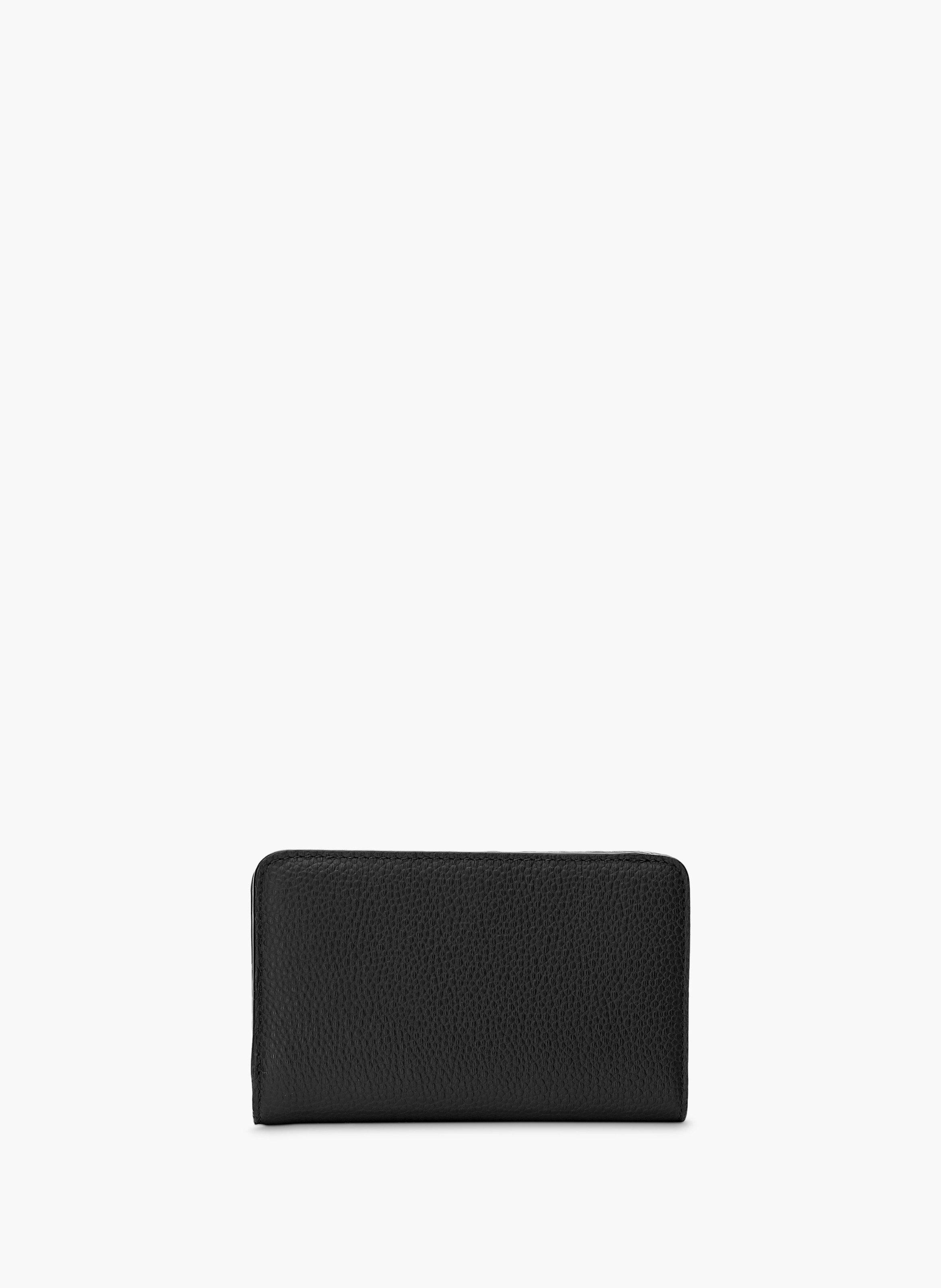 Portefeuille rectangulaire compact ninon de lancel en cuir LANCEL Noir