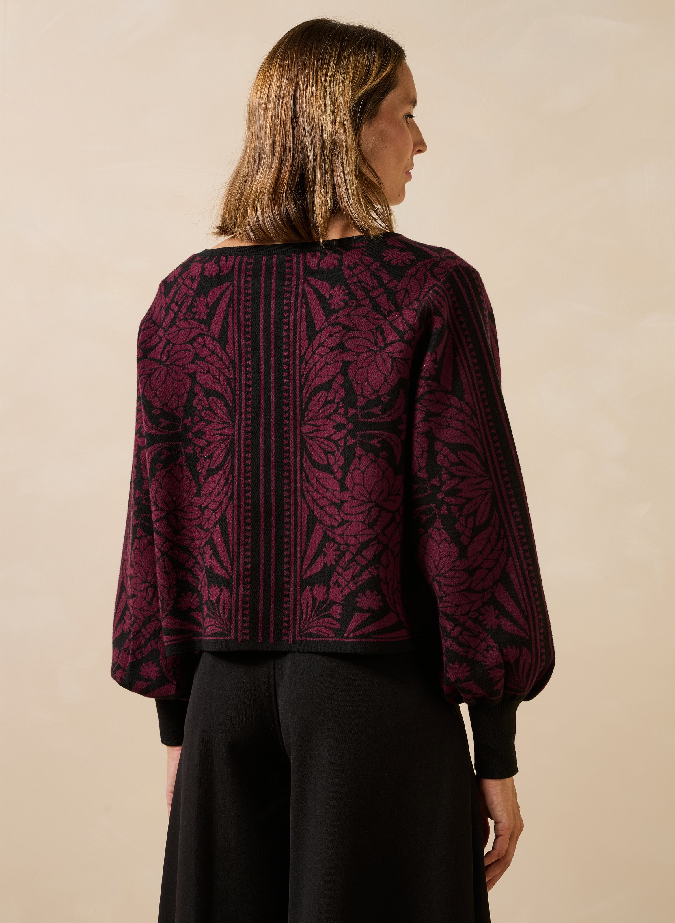 Oversized trui met print LA FEE MARABOUTEE Veelkleurig