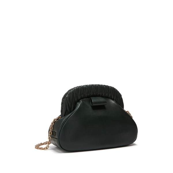 Pochette en cuir nappa matelassé