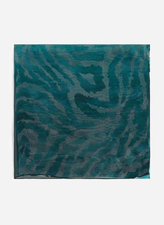 Foulard zèbre en soie Bleu by SAISON 1865 SAISON 1865 Foulard zèbre en soie Bleu