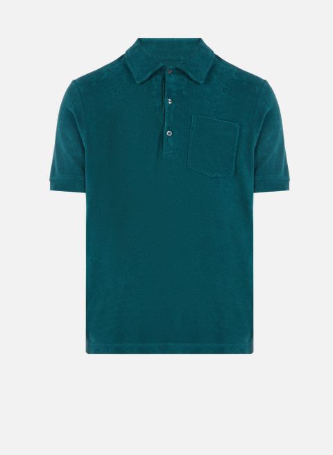 Textured cotton shirt GreenCLOSED 