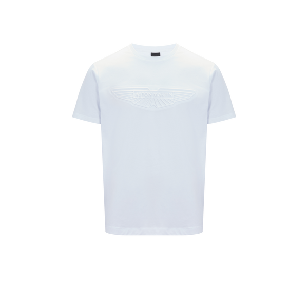 Hackett Embossed Logo T-shirt In White