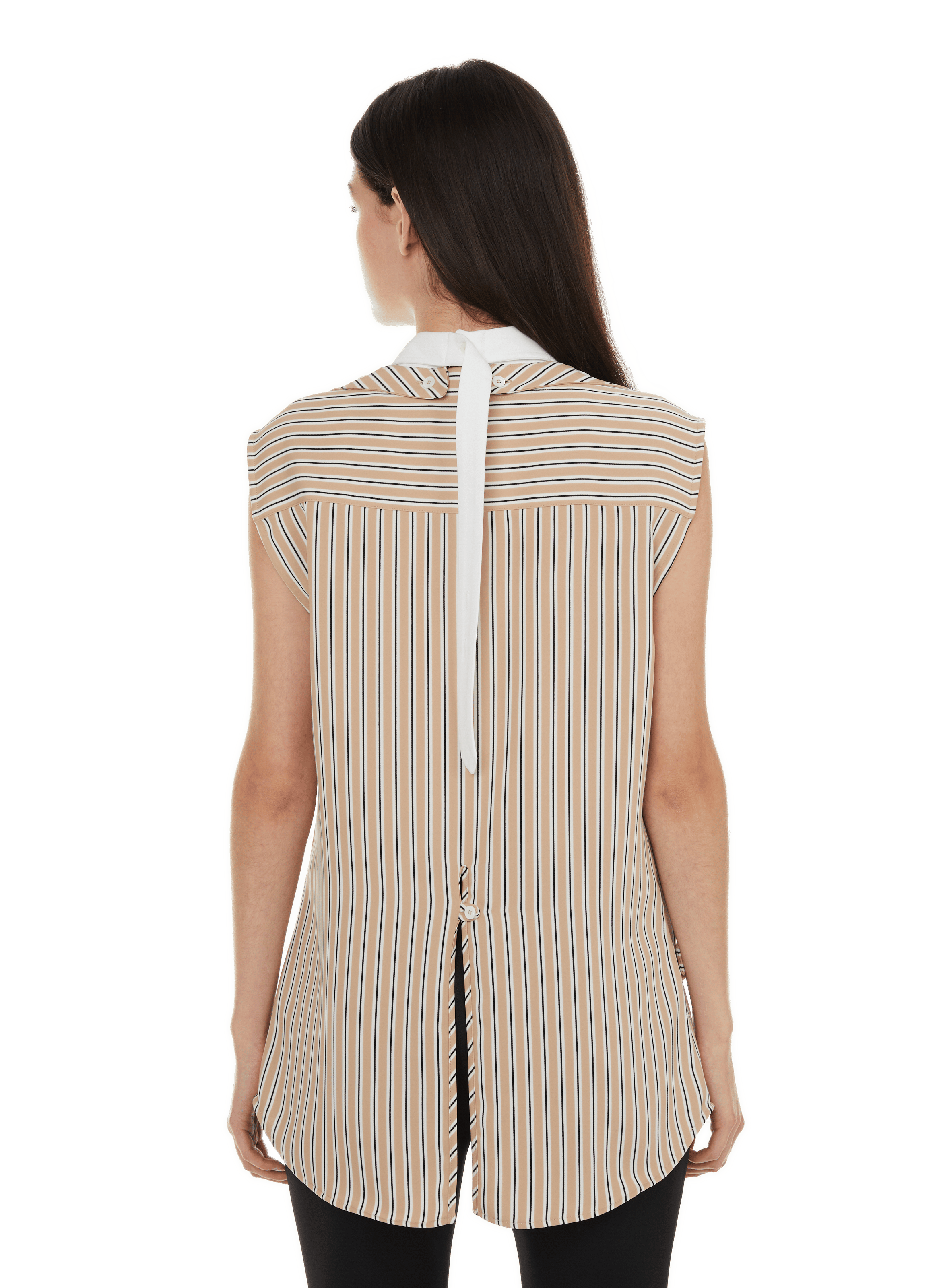Chemise rayées  COURRÈGES Beige