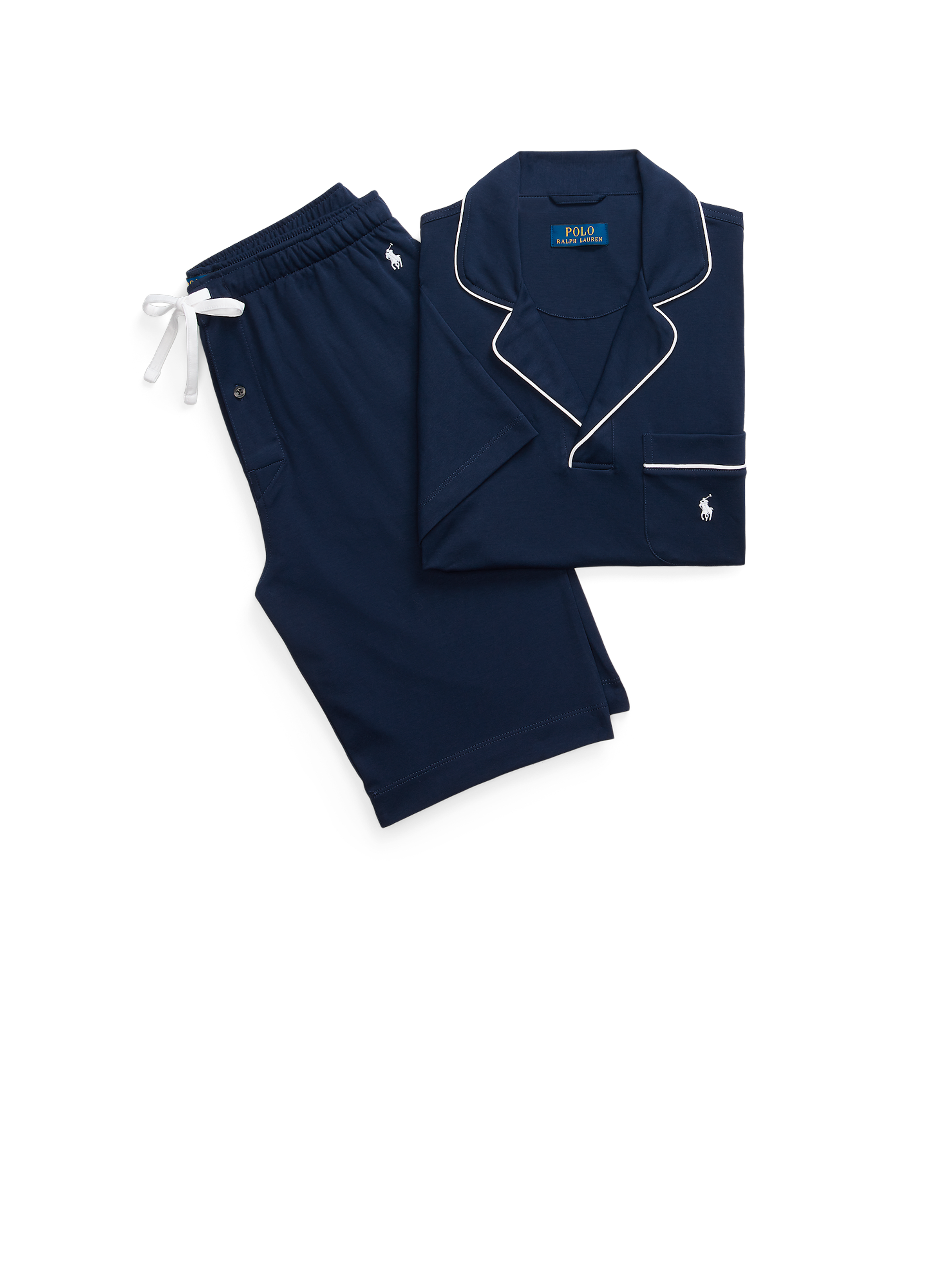 Ensemble pyjama en coton POLO RALPH LAUREN Bleu