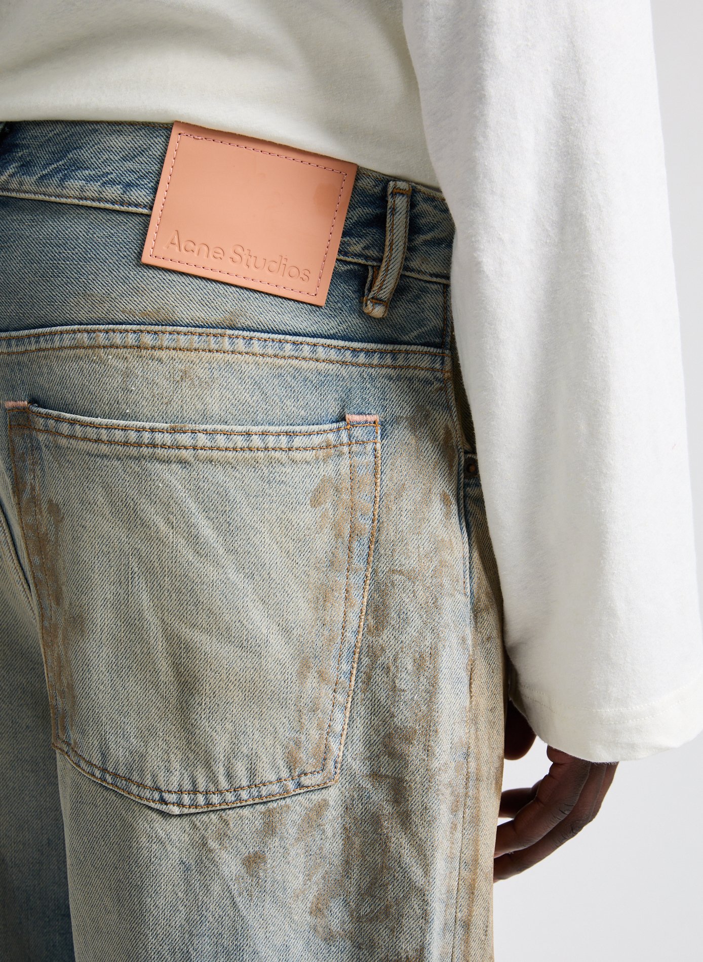 Jean coupe ample en coton ACNE STUDIOS Bleu