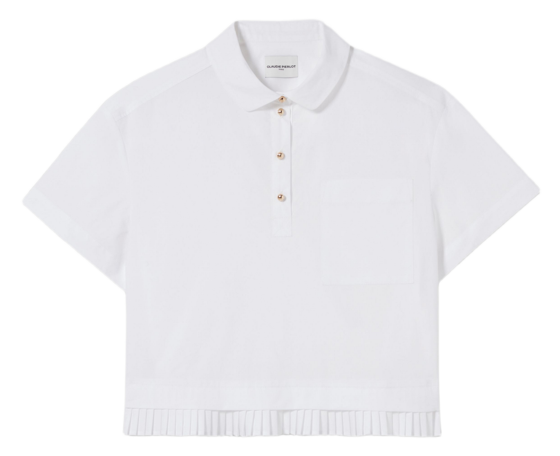 Top droit en coton CLAUDIE PIERLOT Blanc