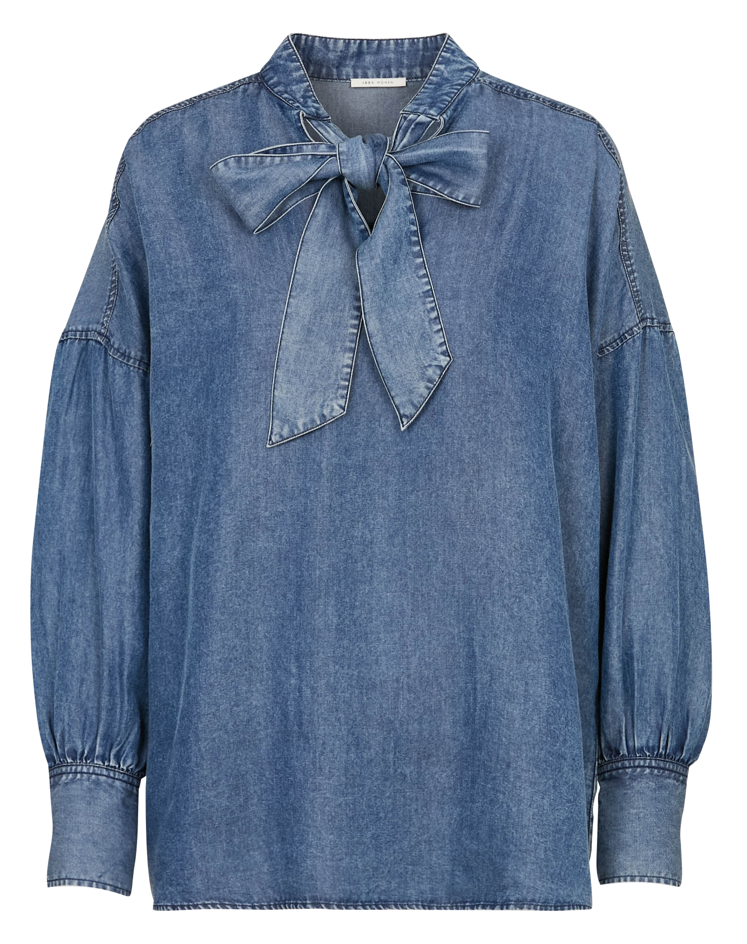 Blouse oversize en denim IKKS Bleu