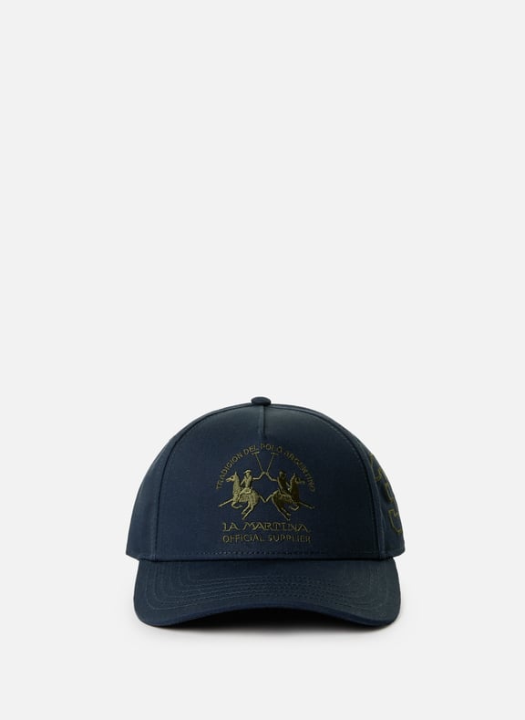 Cotton baseball cap Blue by LA MARTINA LA MARTINA Cotton baseball cap Blue