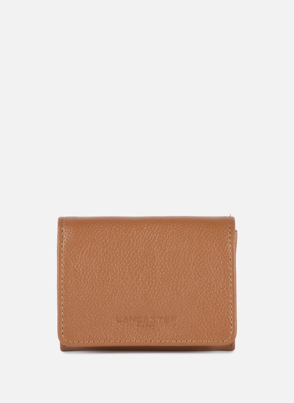 Card holder - Foulonné PM Brown by LANCASTER LANCASTER Card holder - Foulonné PM Brown