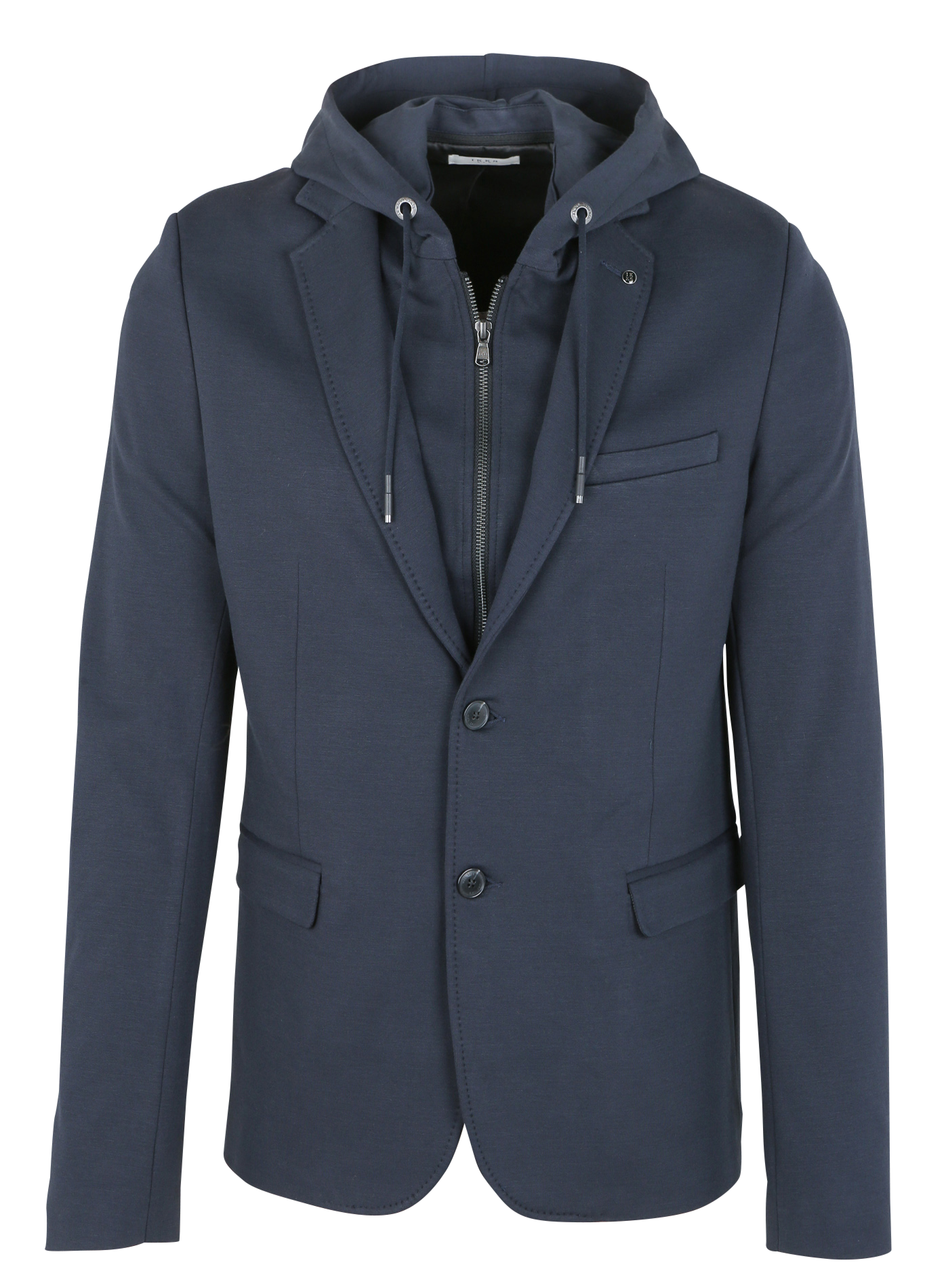 IKKS Veste col tailleur avec gilet amovible Bleu