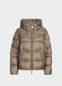 Doudoune Tilly à capuche matelassée  Olive grey