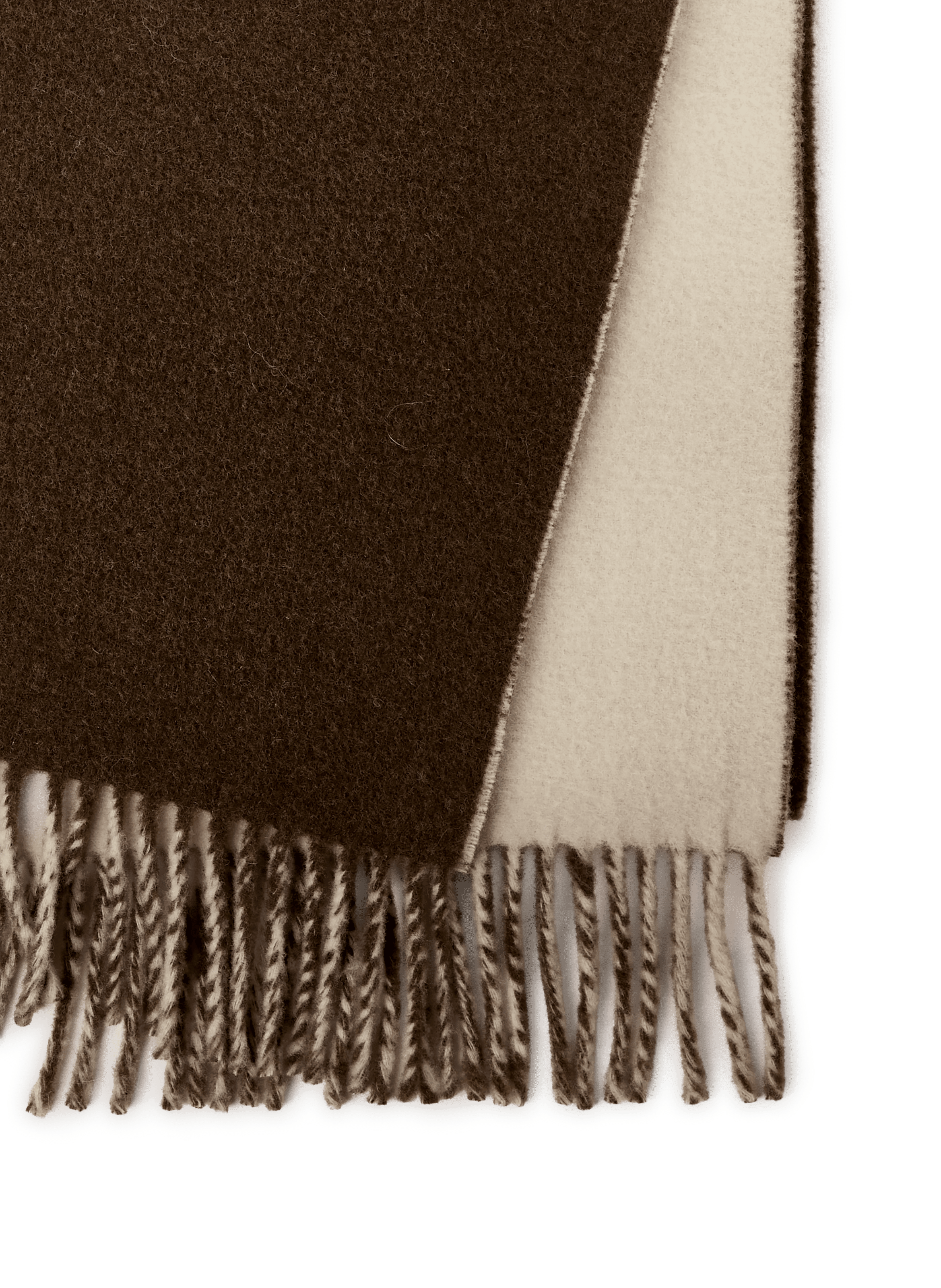 Solid wool scarf SAISON 1865 Brown