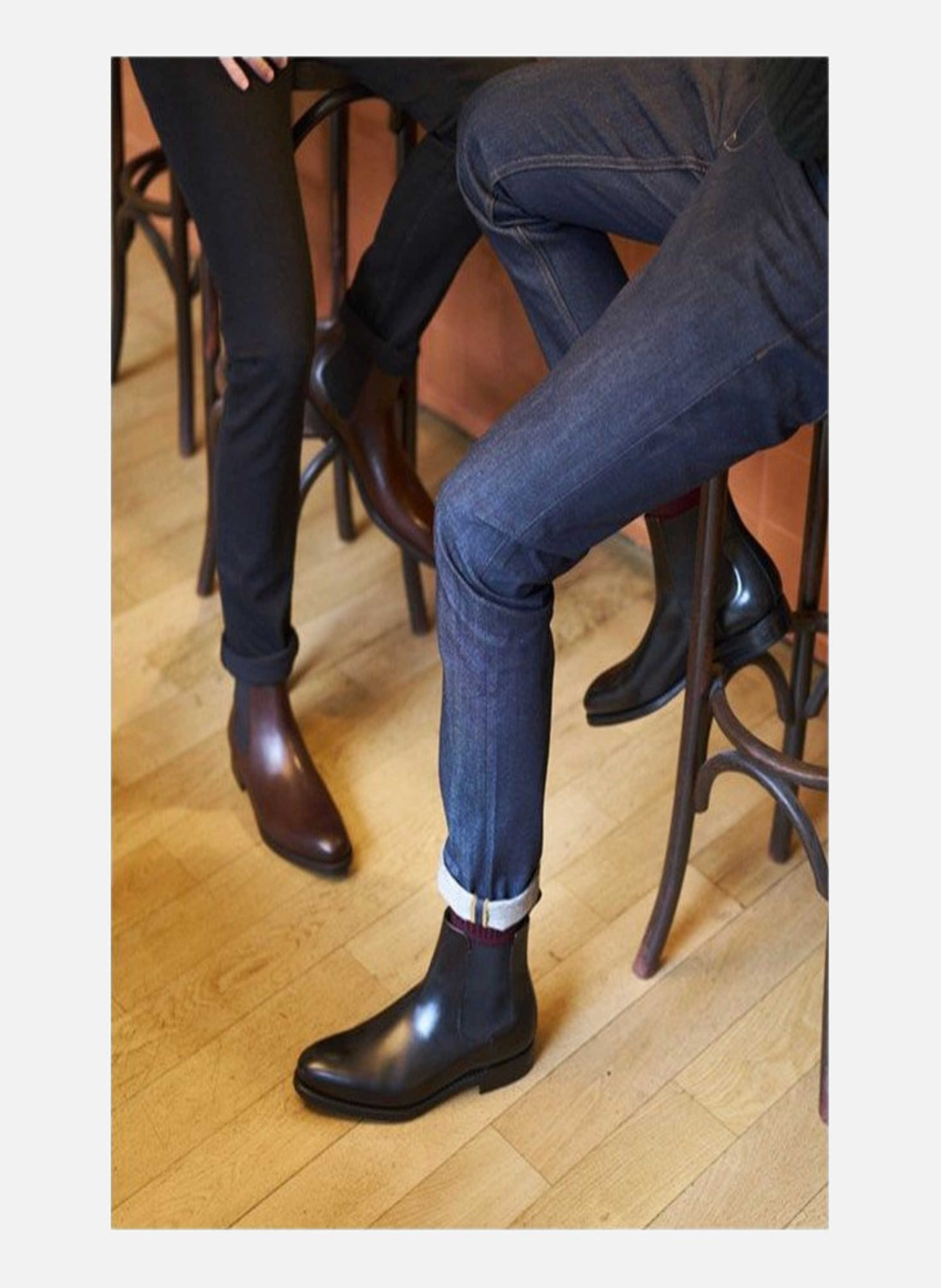 Bottines cuir chelsea FINSBURY Noir