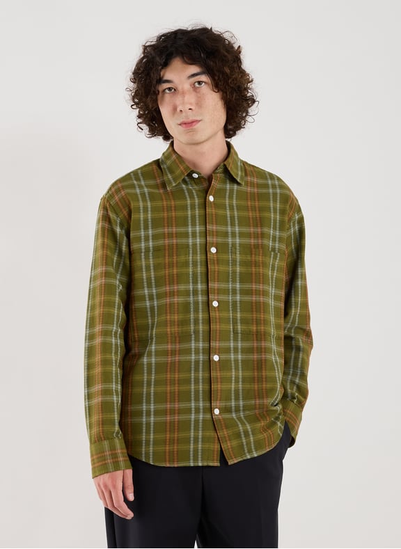 Chemise ample à carreaux en coton Vert by NN.07 NN.07 Chemise ample à carreaux en coton Vert