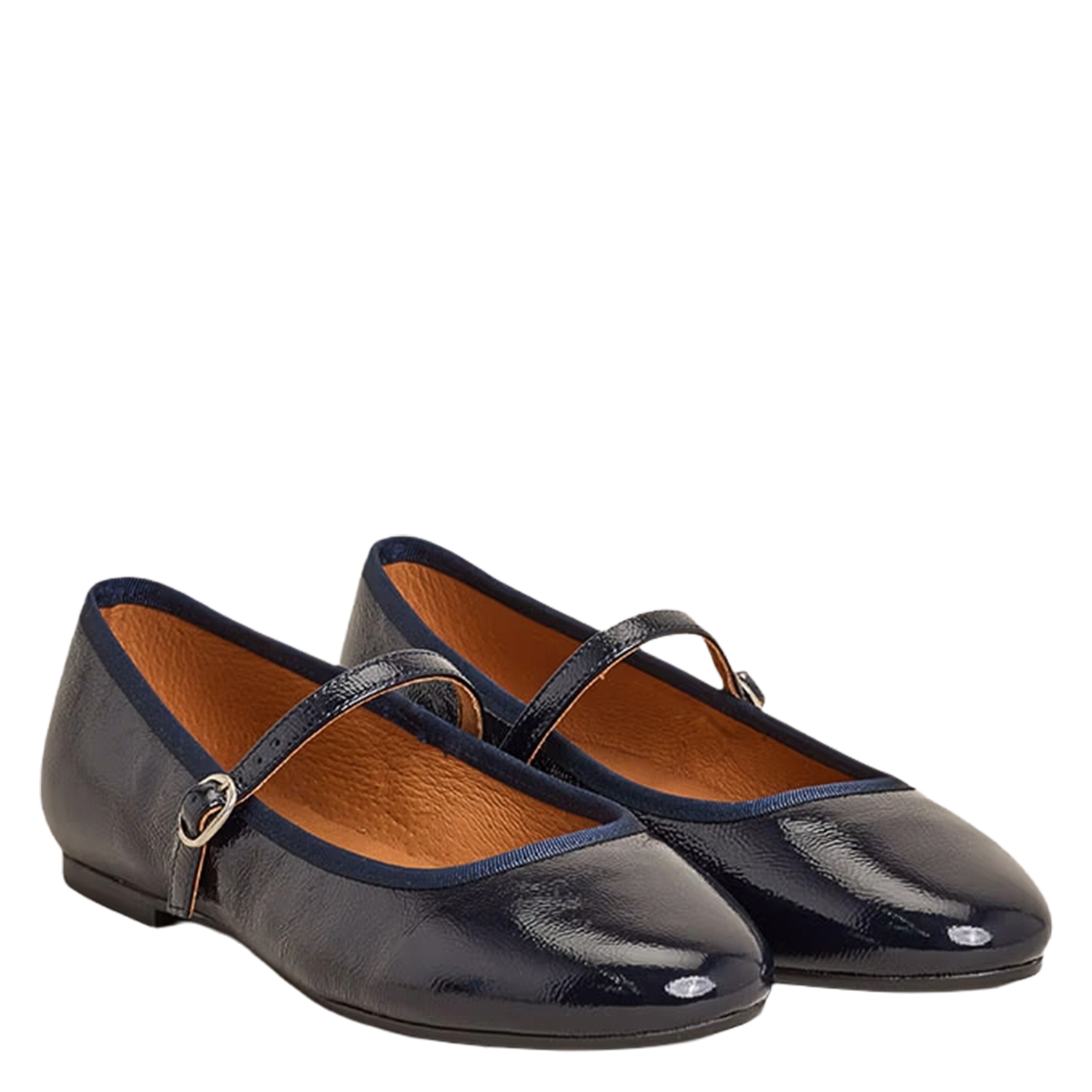 Ballerines en cuir douceur JONAK Bleu