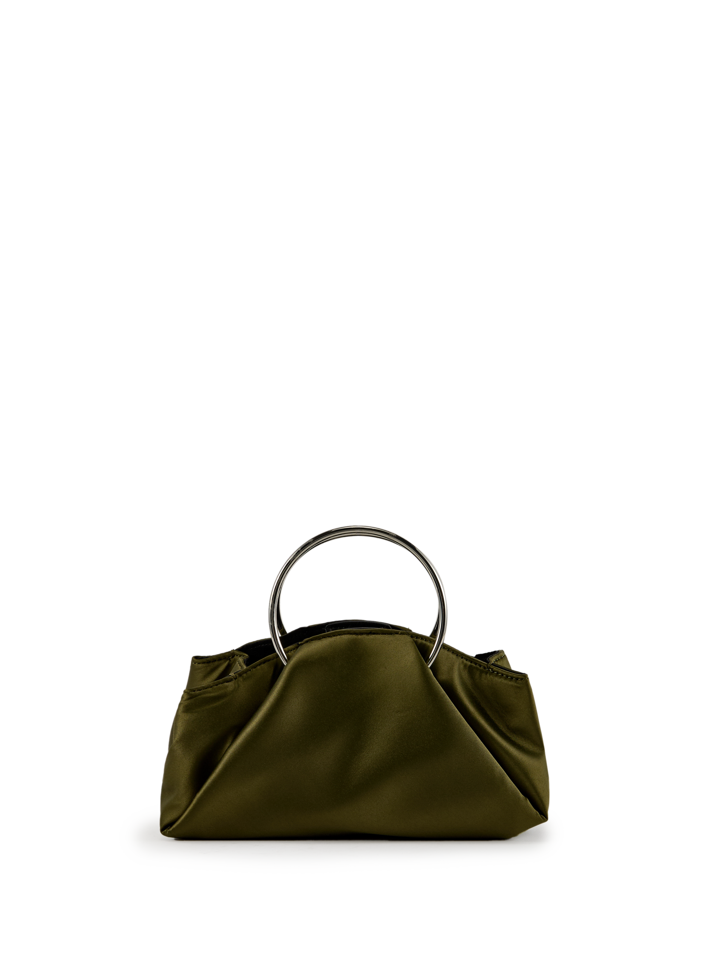 TOPSHOP Satin handbag Khaki