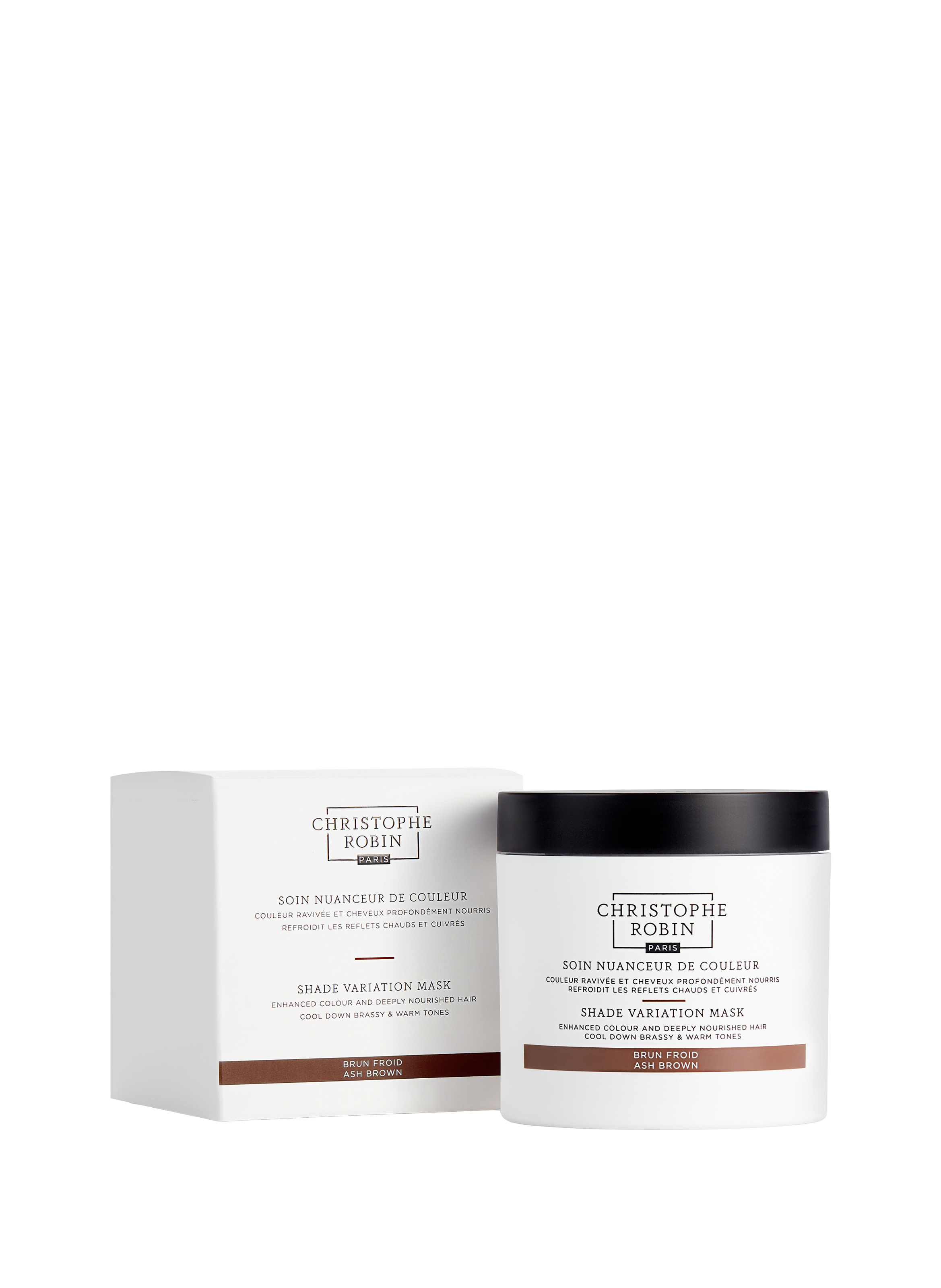 CHRISTOPHE ROBIN SHADE VARIATION MASK - ASH BROWN No color