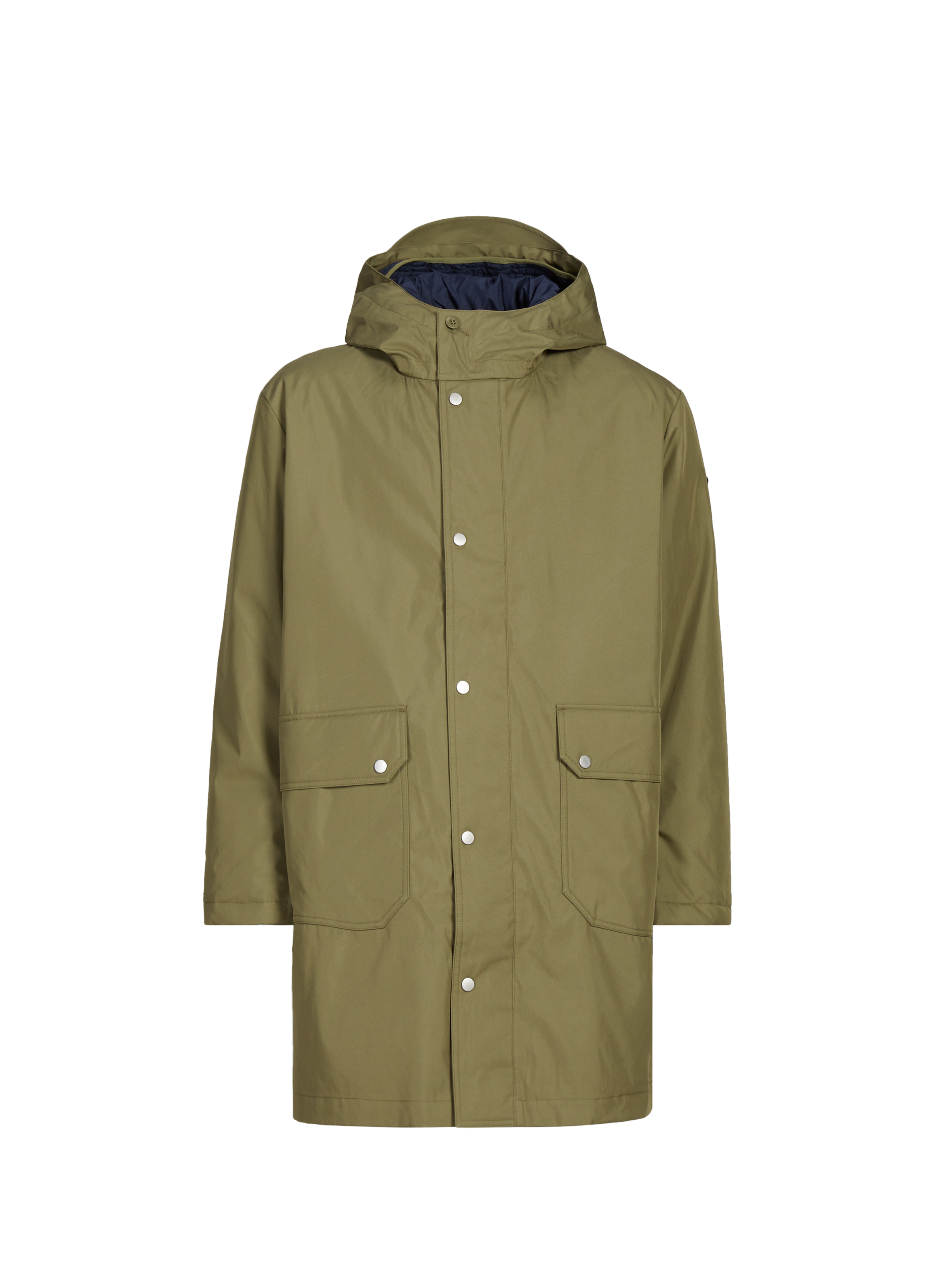 REPLAY Manteau uni à capuche Vert