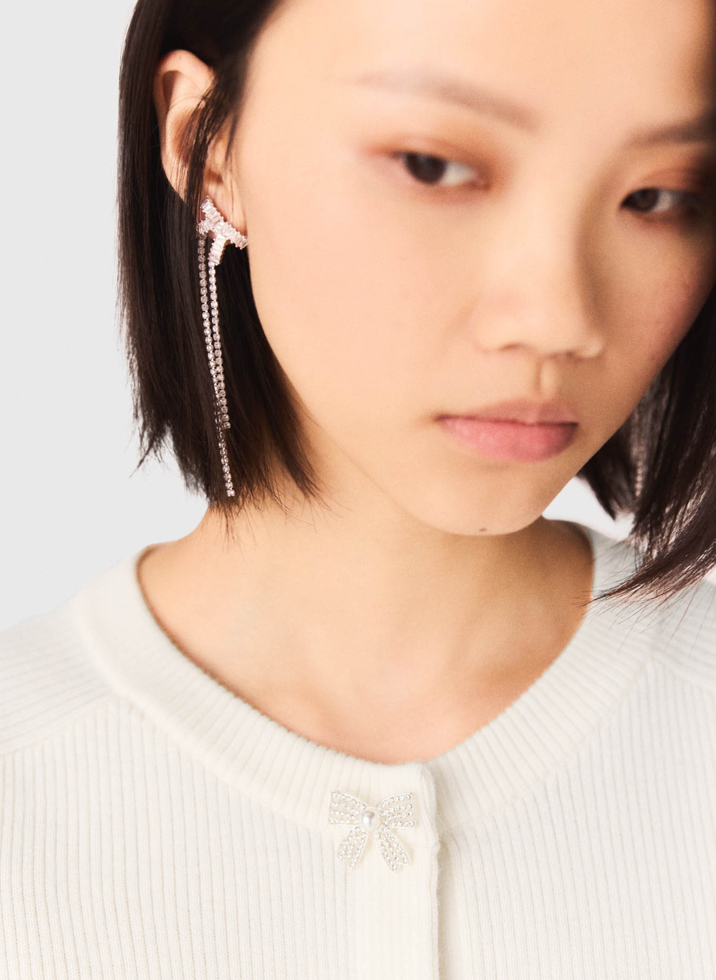 Boucles d'oreilles nœud MAJE Argent