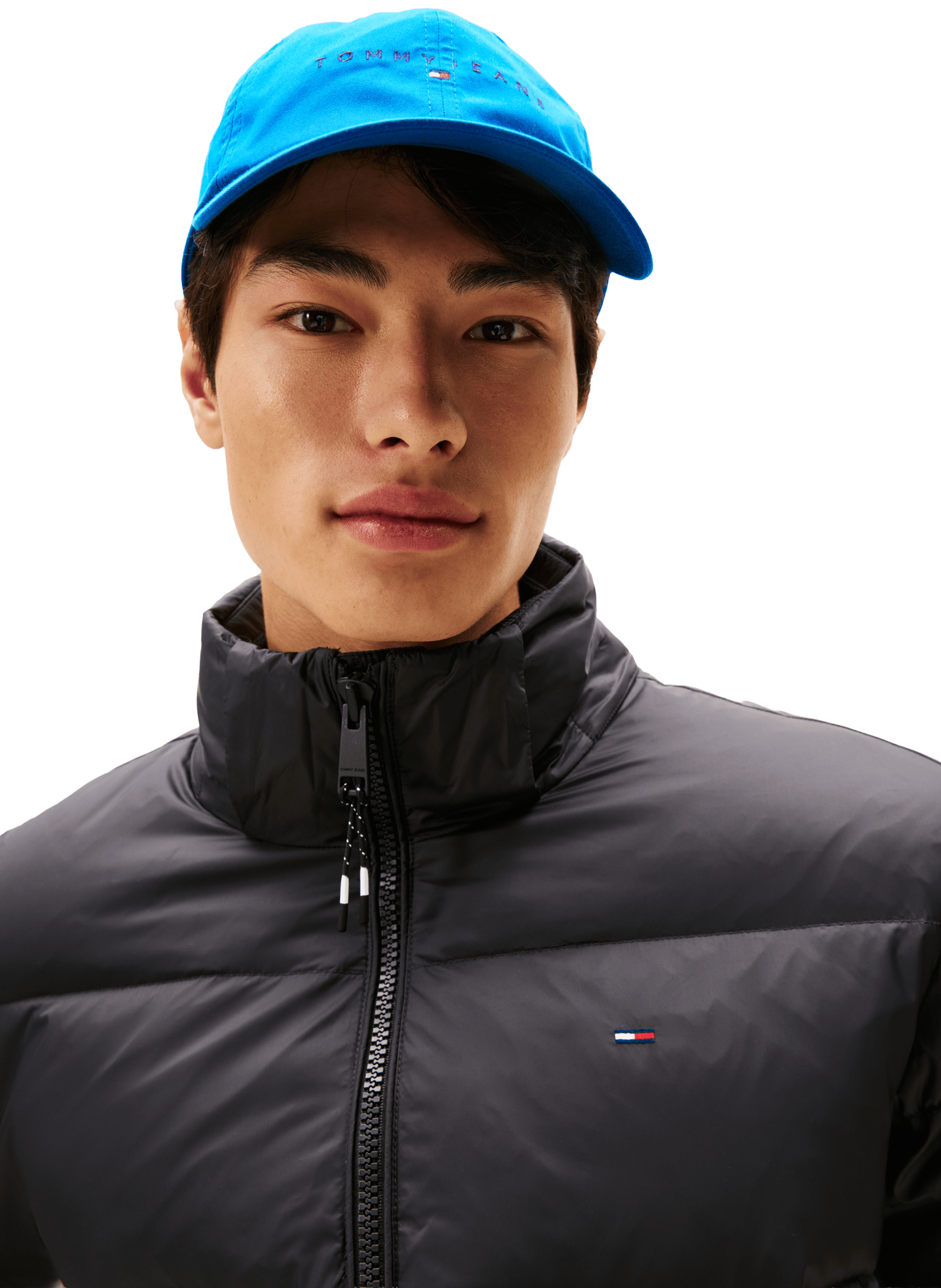 Hooded down jacket TOMMY HILFIGER Black