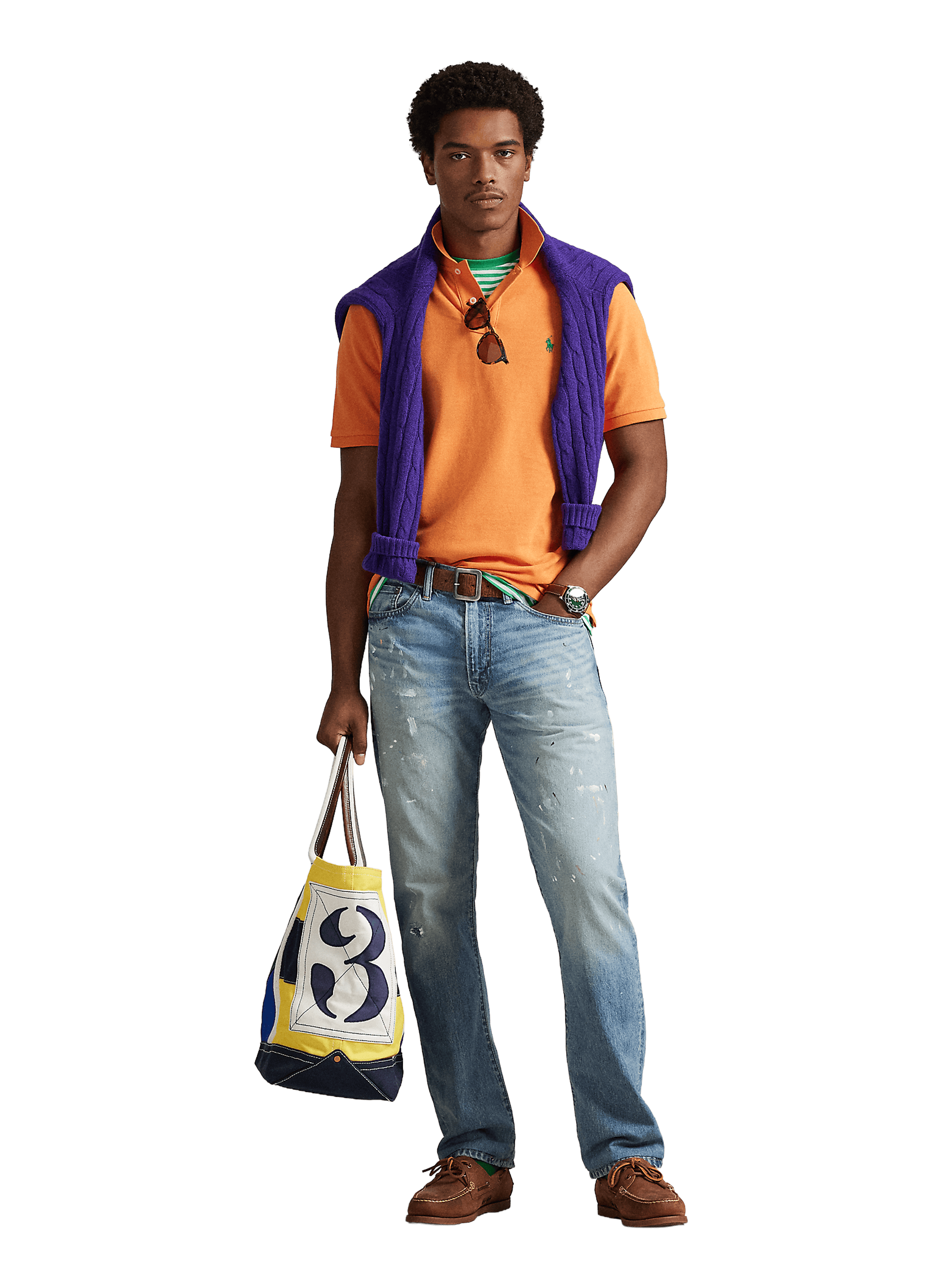 Polo en coton POLO RALPH LAUREN Orange