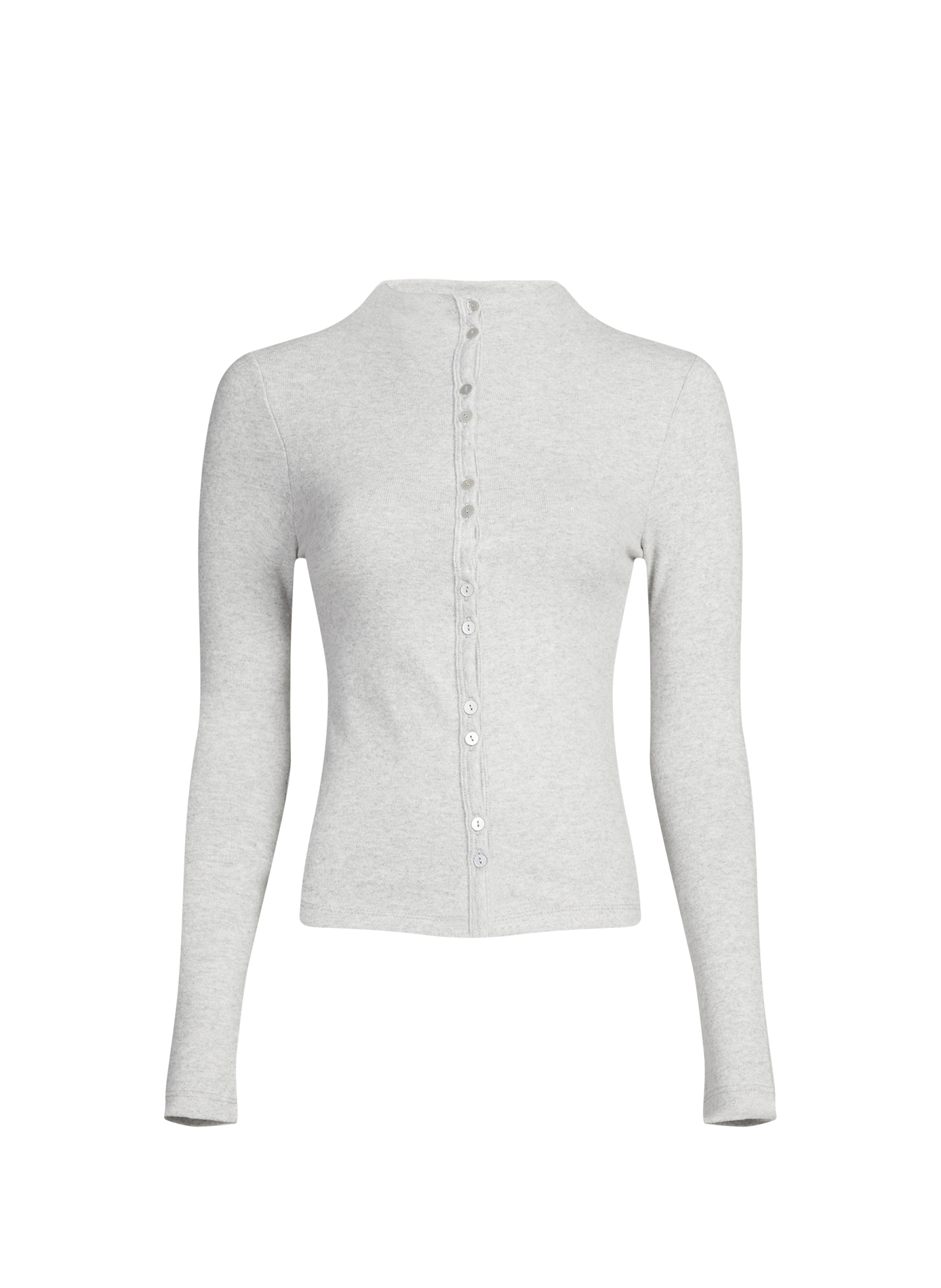 Cardigan en coton mélangé TOPSHOP Gris