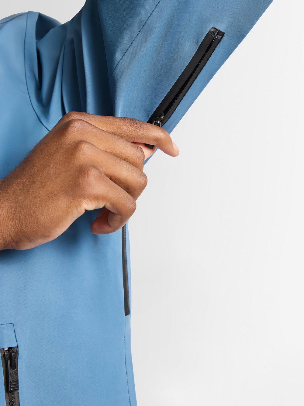 Veste ilanox col capuche coupe regular FUSALP Bleu