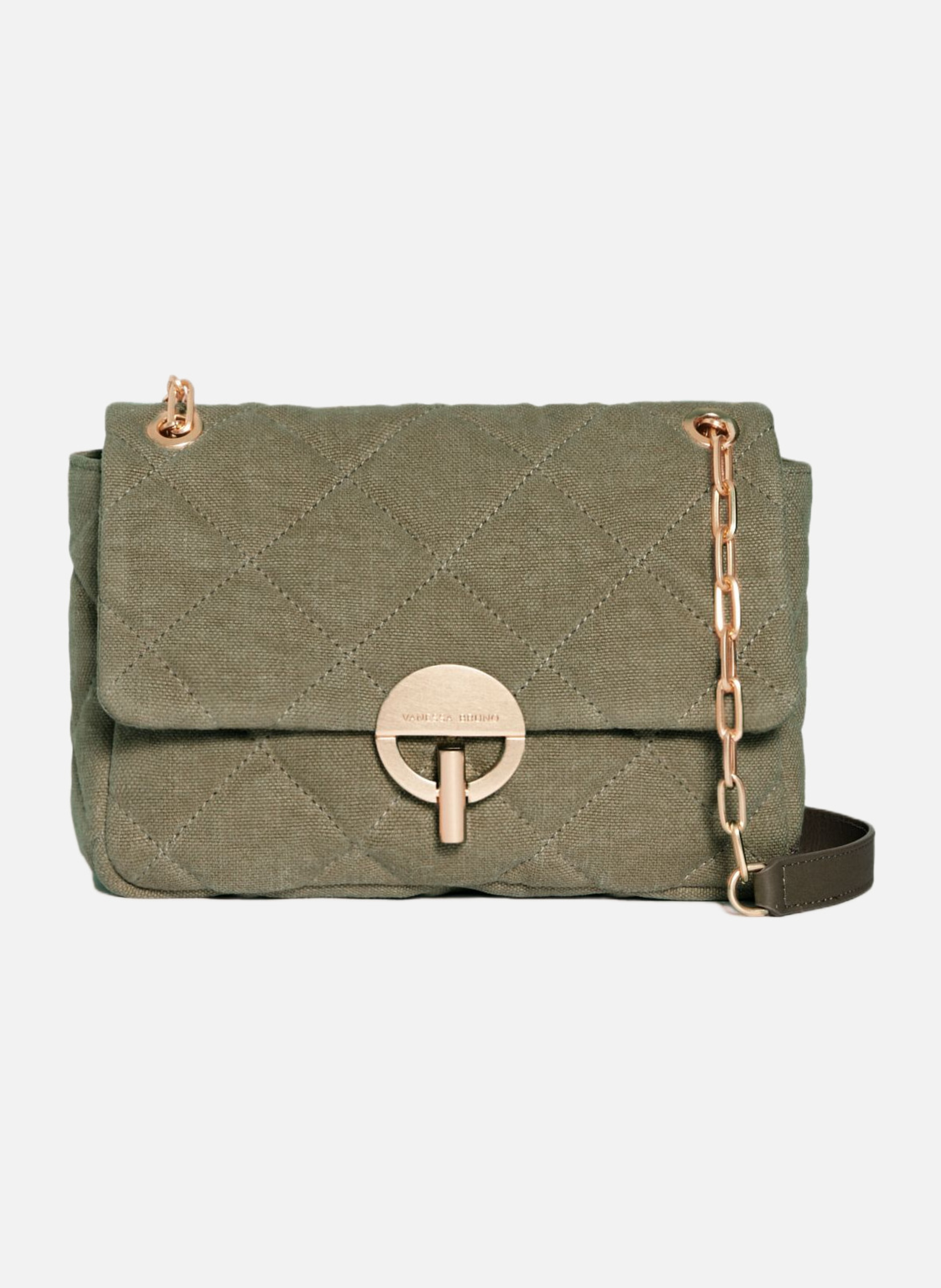 Grand sac moon en lin VANESSA BRUNO Vert