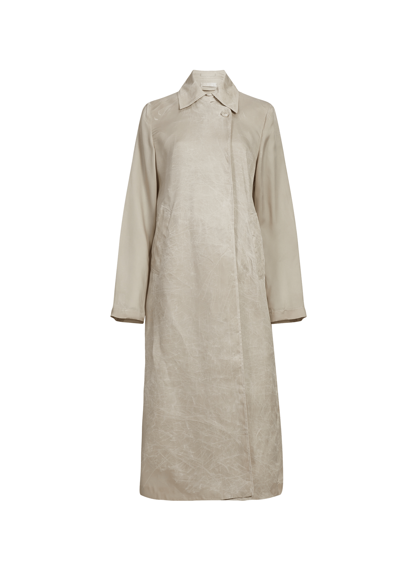 Trench long en cupro OUR LEGACY Beige