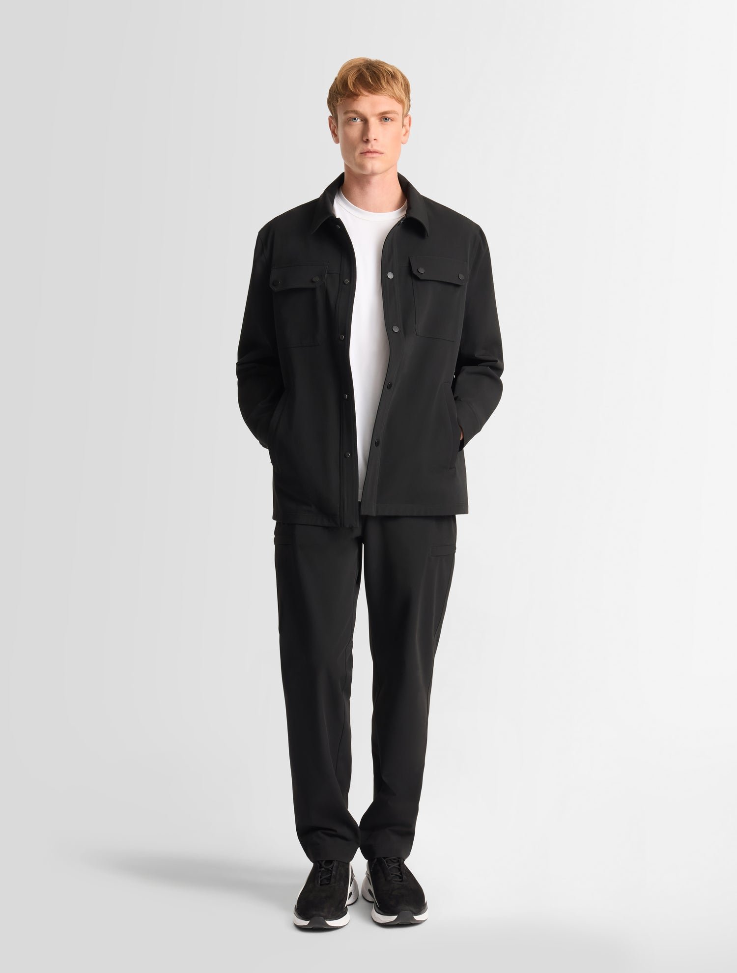 Veste solandroz col chemise coupe regular FUSALP Noir