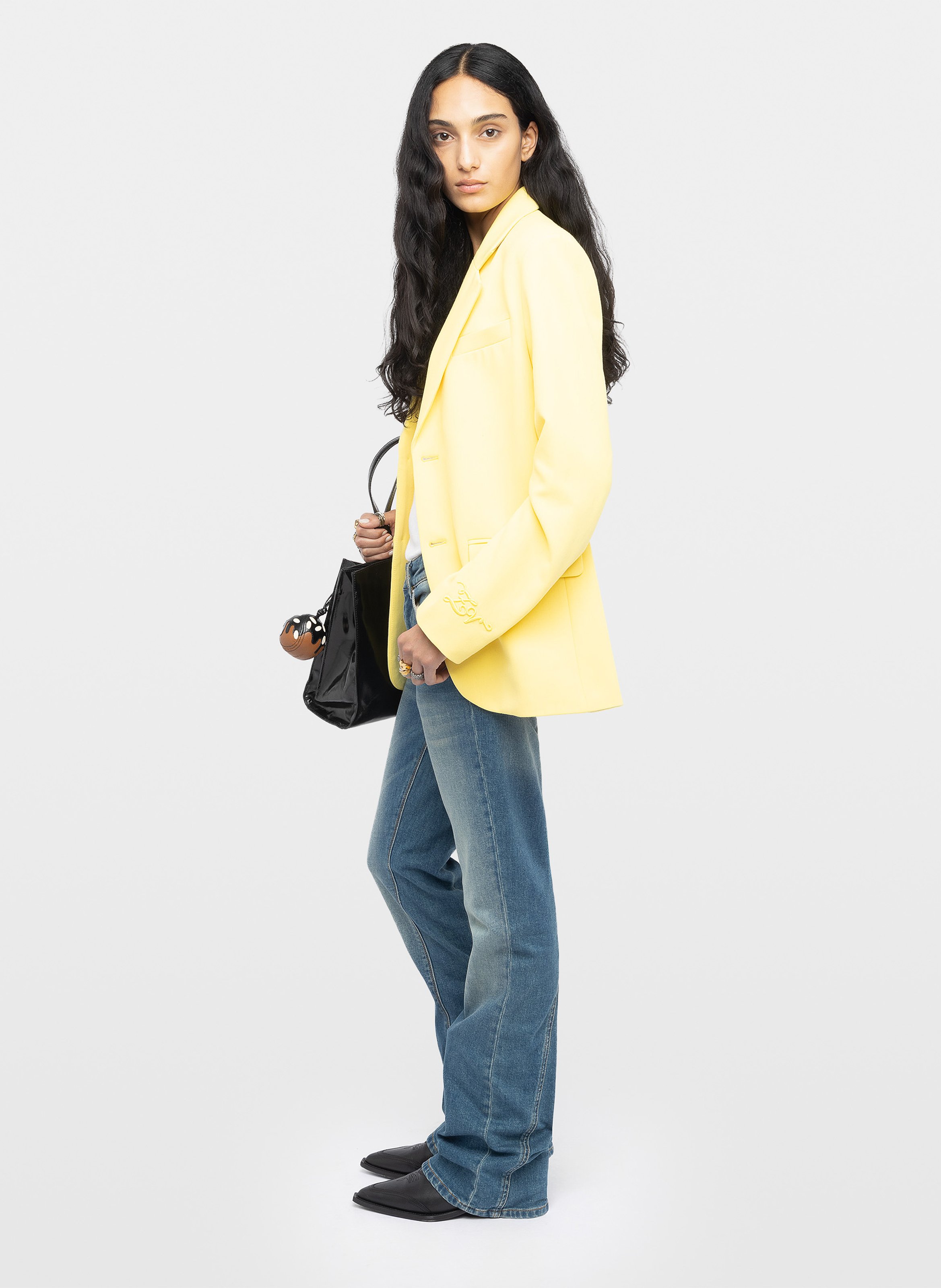Veste blazer ajustée vanille ZADIG&VOLTAIRE Jaune