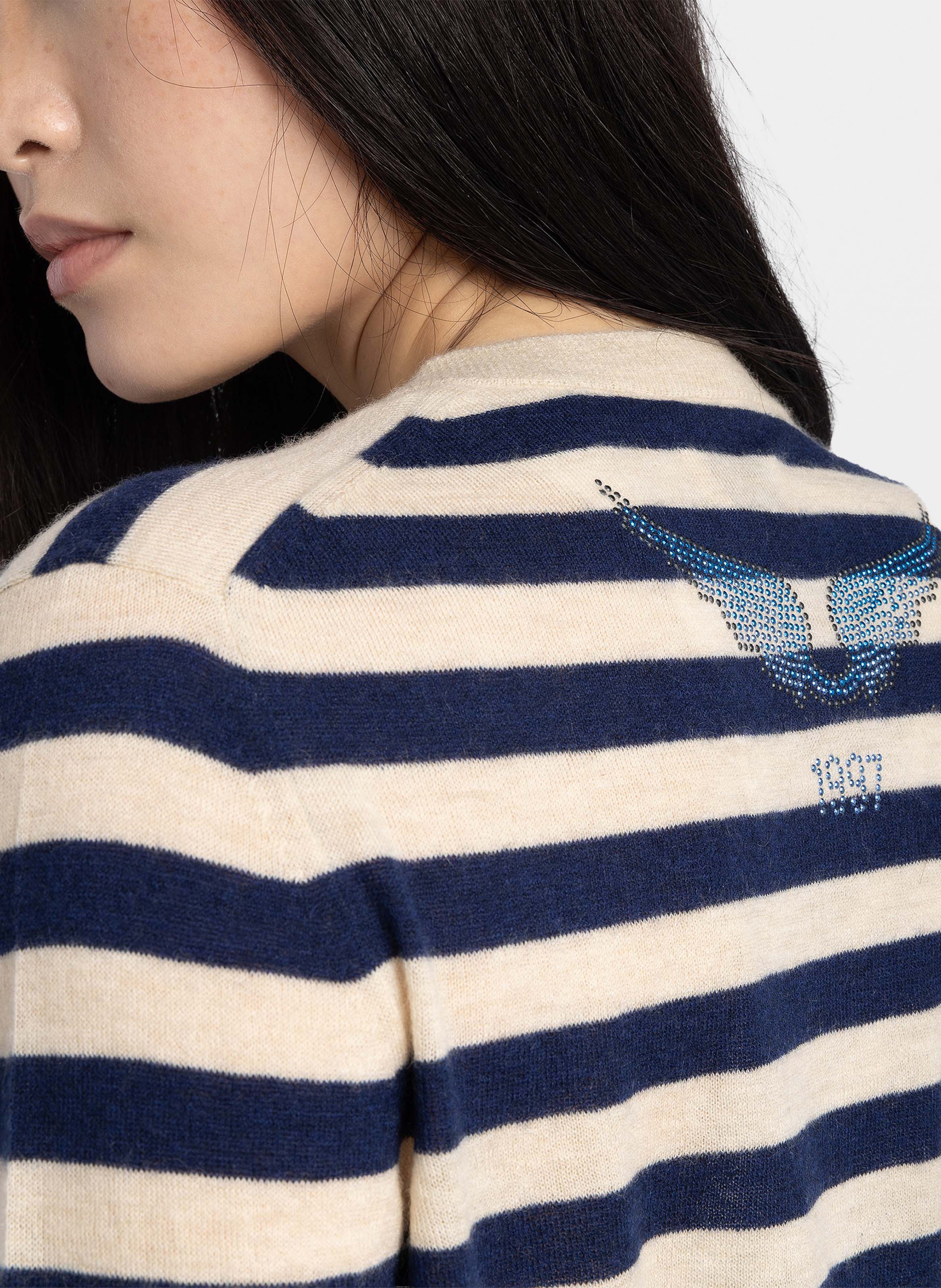 Cardigan droit en cachemire missya ZADIG&VOLTAIRE Bleu