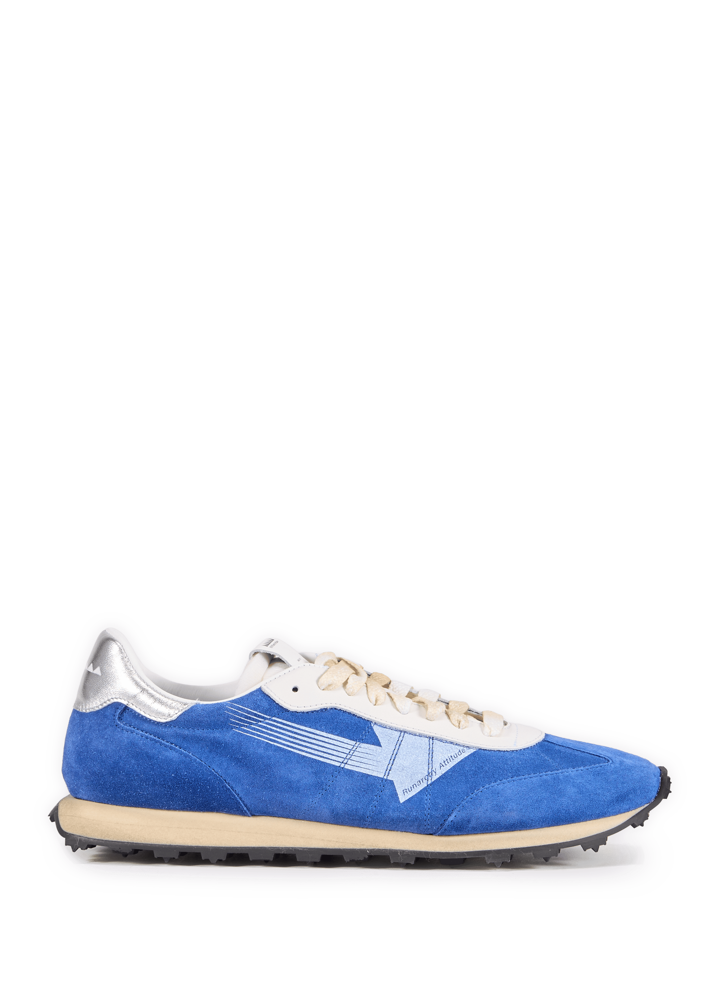 Baskets en cuir suédé mélangé  Blue