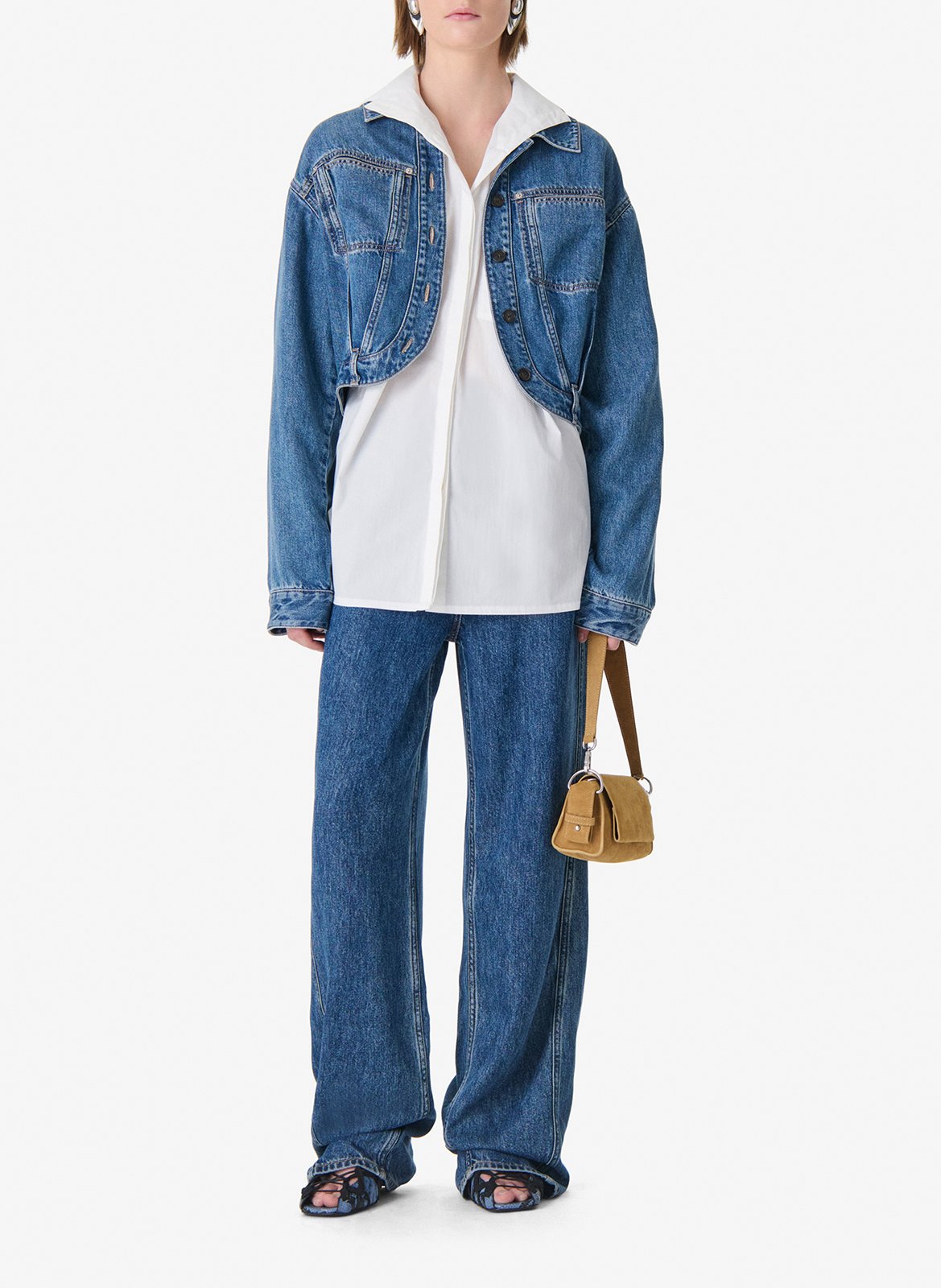 Chemise ample en coton mélangé nylia IRO Blanc