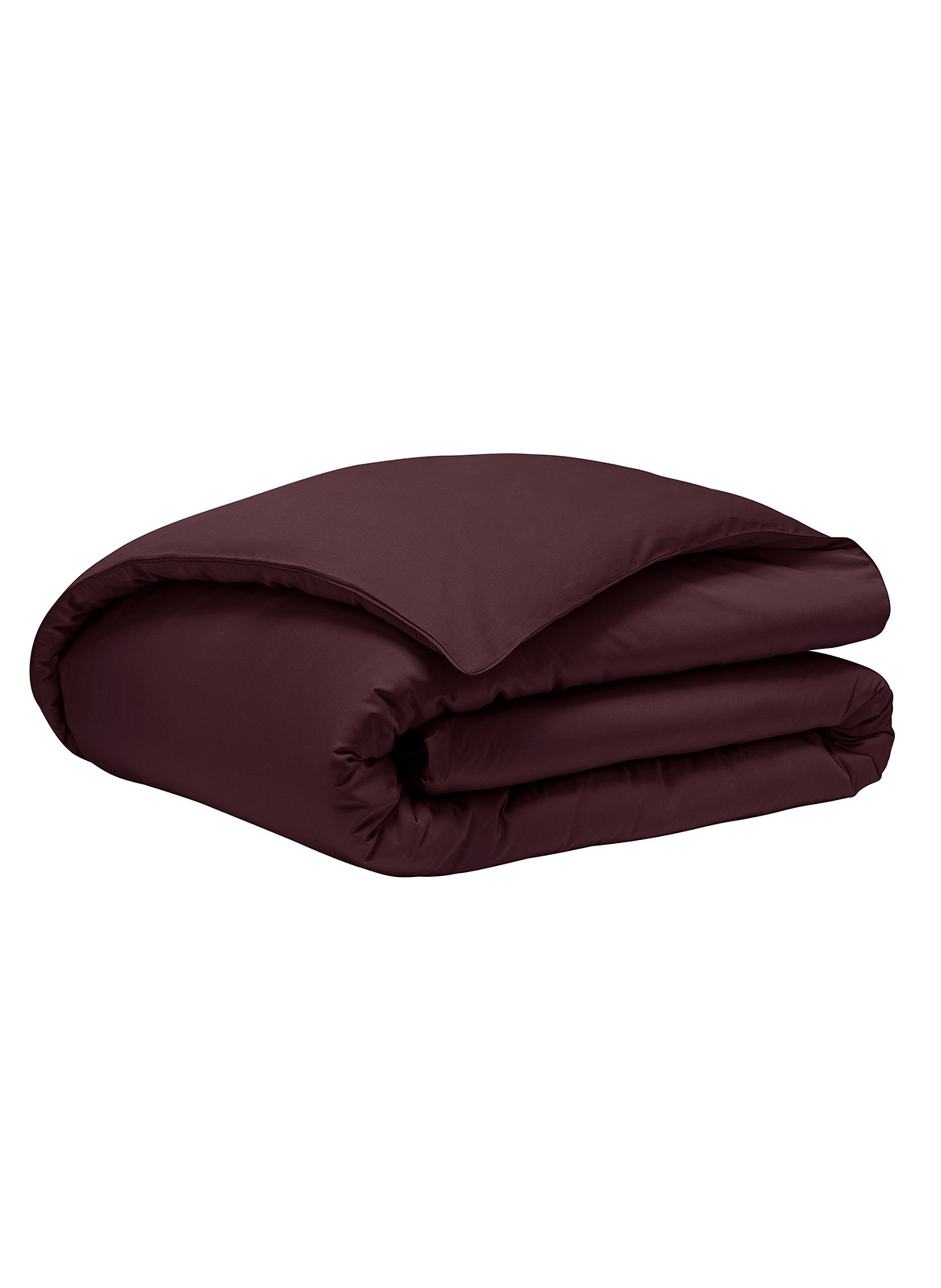 Housse de couette unie en satin de coton bio, teophile ALEXANDRE TURPAULT Violet
