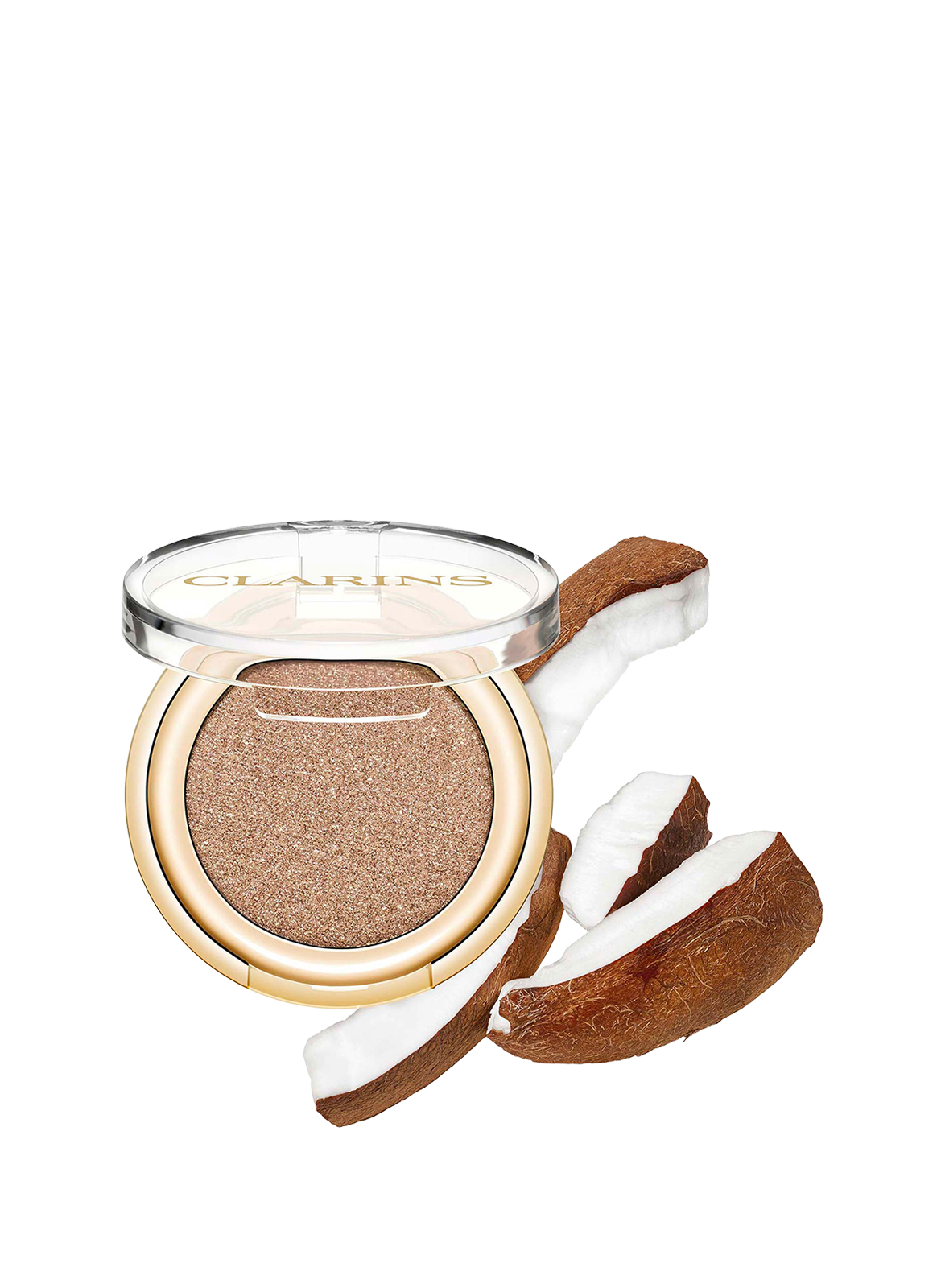 Piel degradada - Sombra de ojos en polvo color intenso CLARINS 03 pearly gold