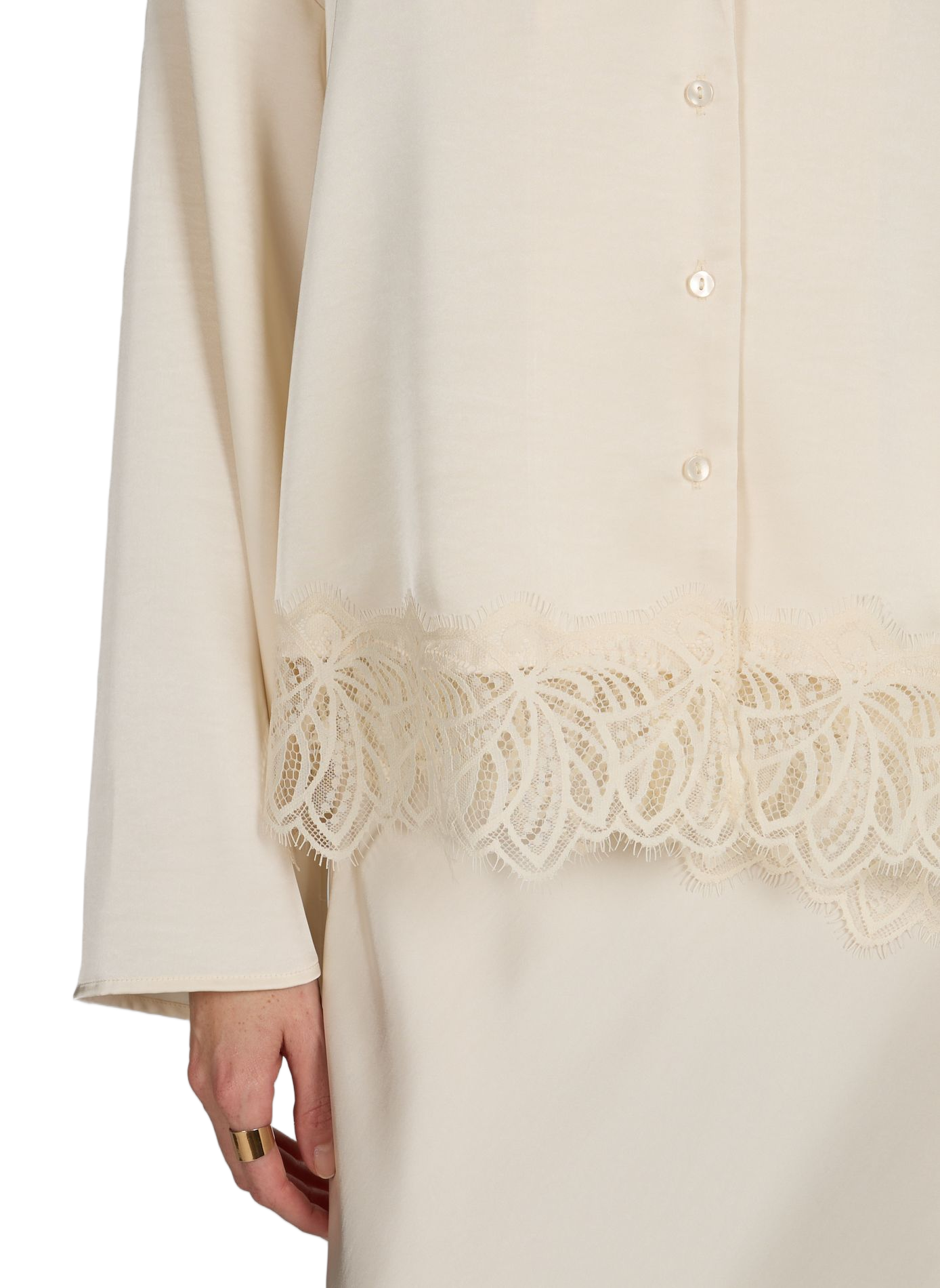 Viléa vloeiende blouse VILA Beige