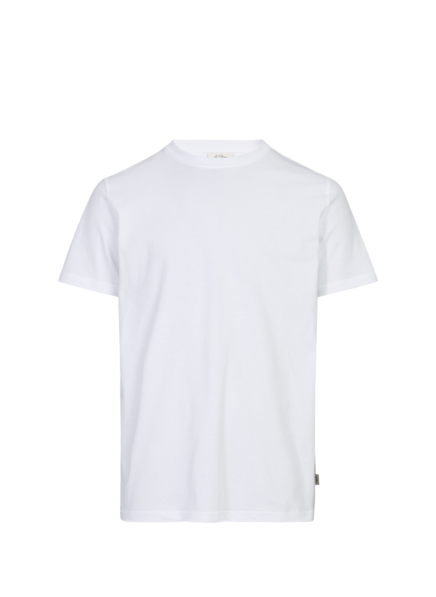 Straight printed cotton T-shirt LES DEUX White