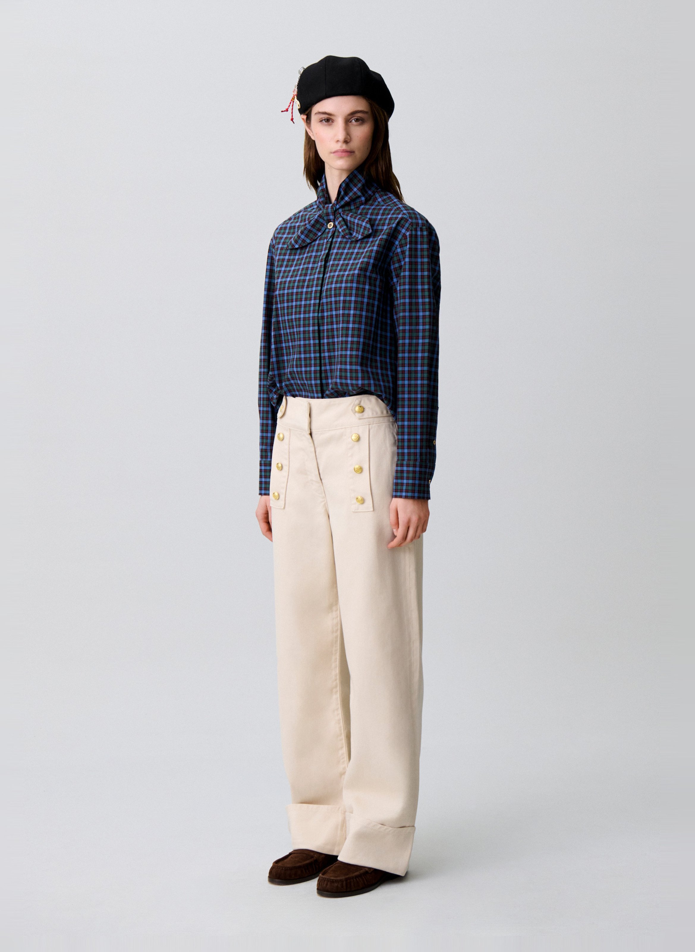Jean large taille haute CLAUDIE PIERLOT Beige
