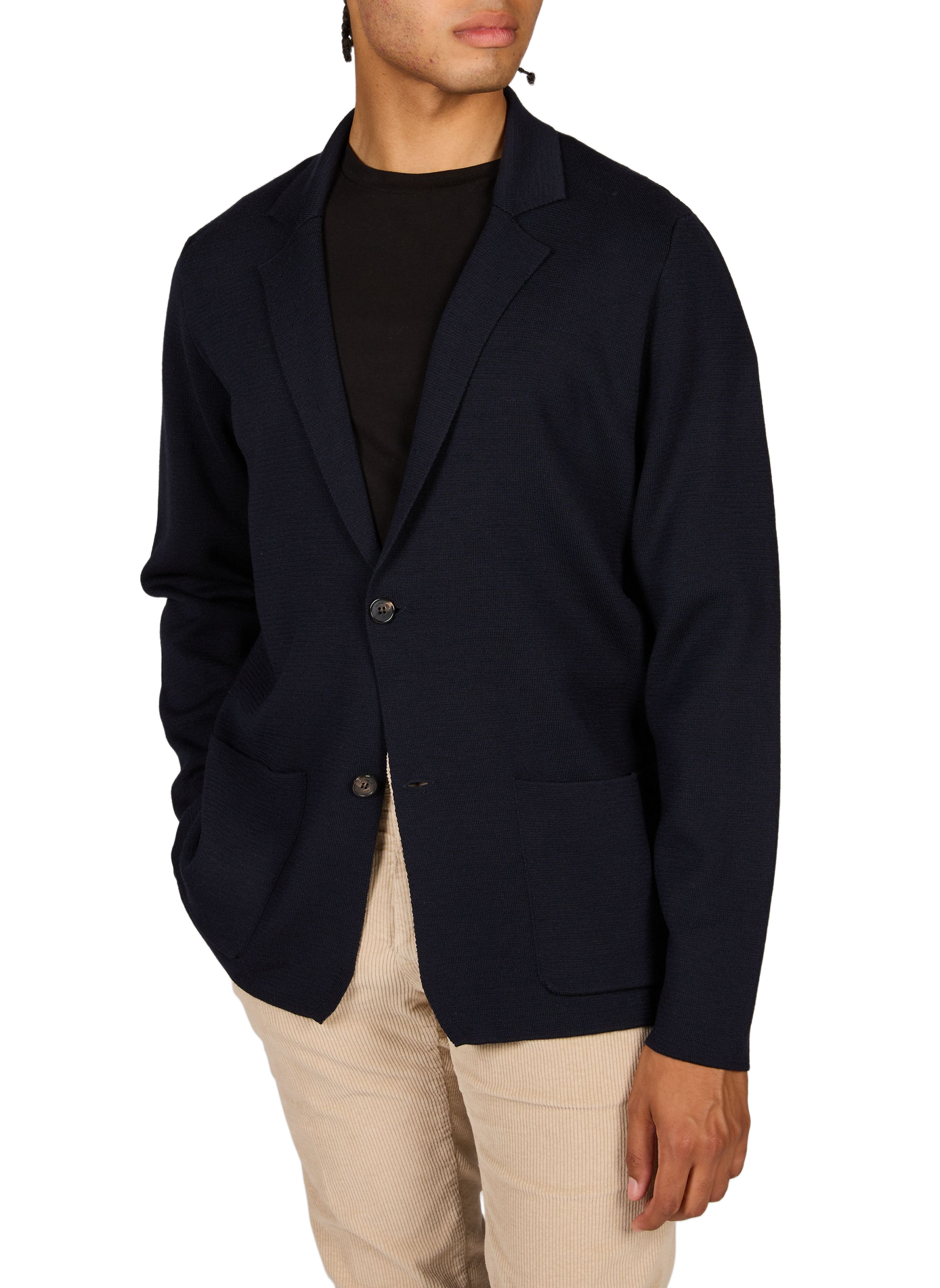 V-neck wool cardigan SLOWEAR Blue