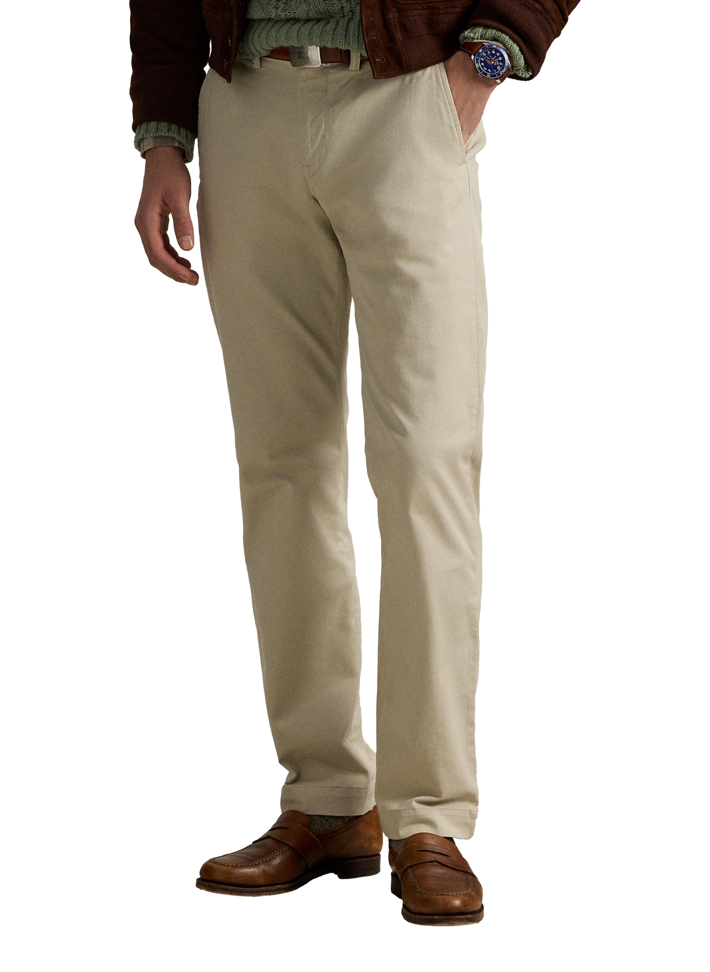 Slim-fit stretch cotton chinos POLO RALPH LAUREN Beige