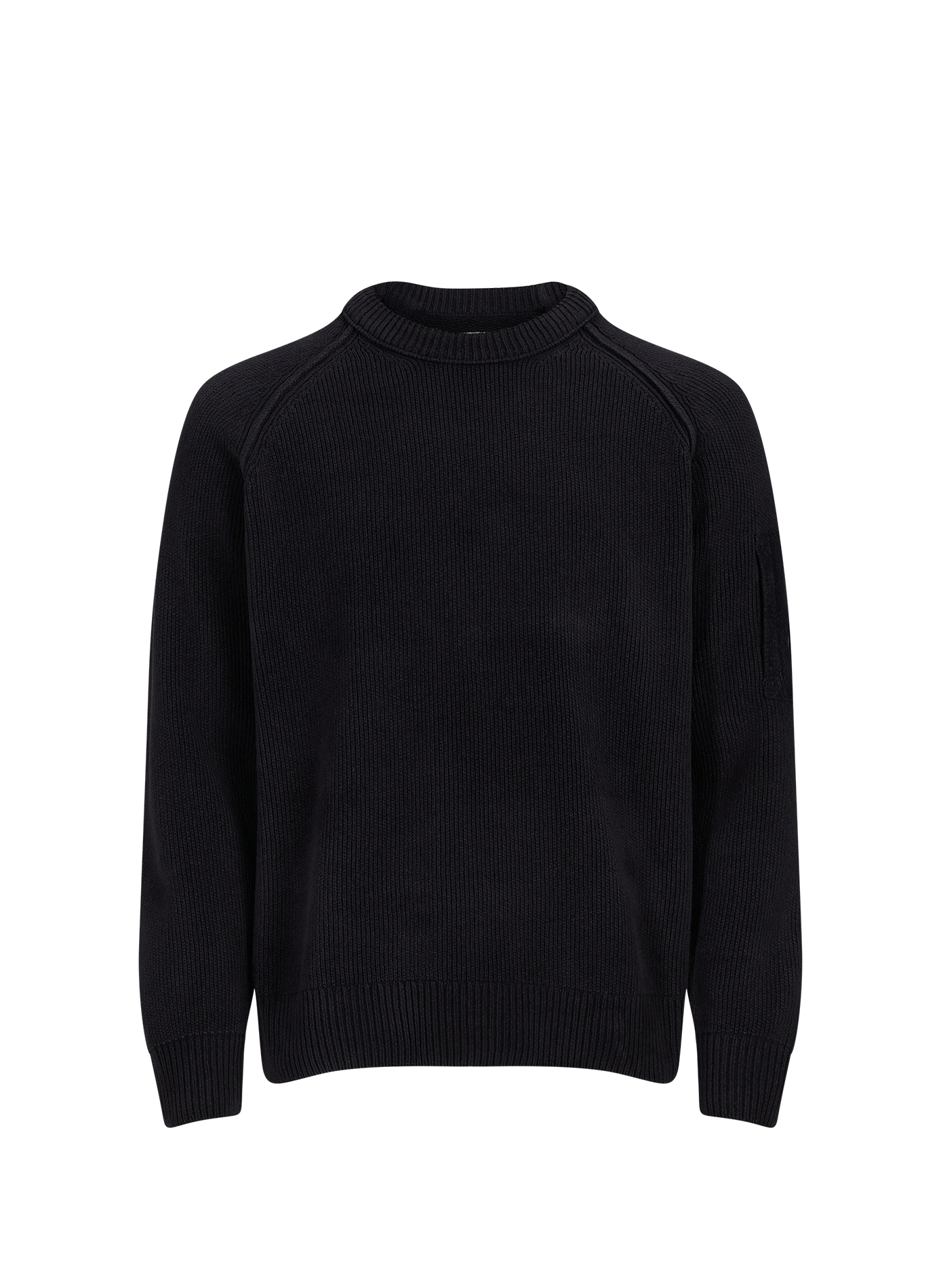 Pull côtelé à lentille signature en coton CP COMPANY Bleu