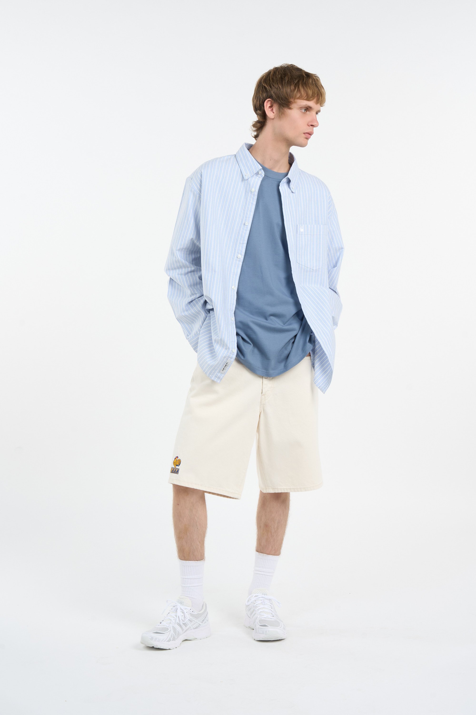 Chemise oversize en coton kanan CARHARTT WIP Bleu