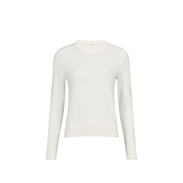 Pull droit en coton mélangé Pull droit en coton mélangé