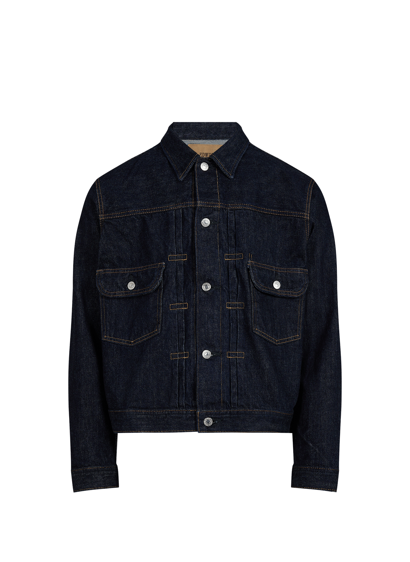 Oversized cotton denim jacket EDWIN Blue