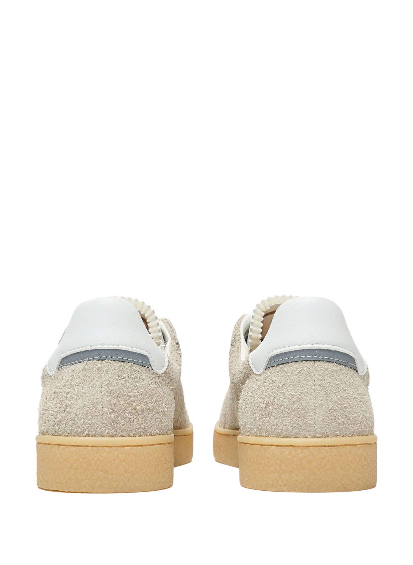 Mixed leather and suede sneakers FAGUO Grey