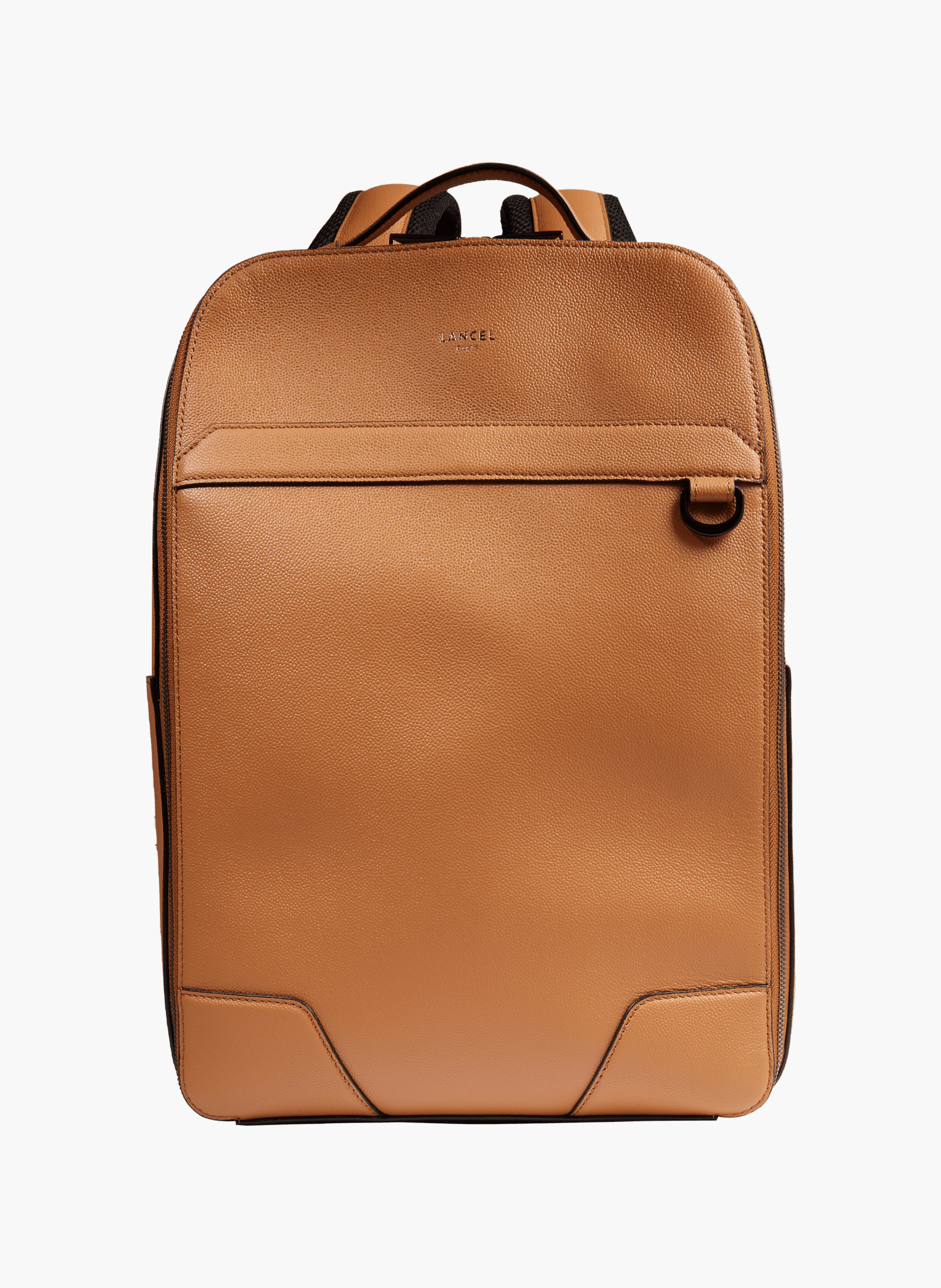 Sac à dos convertible 2 zip charlie de lancel en cuir LANCEL Marron